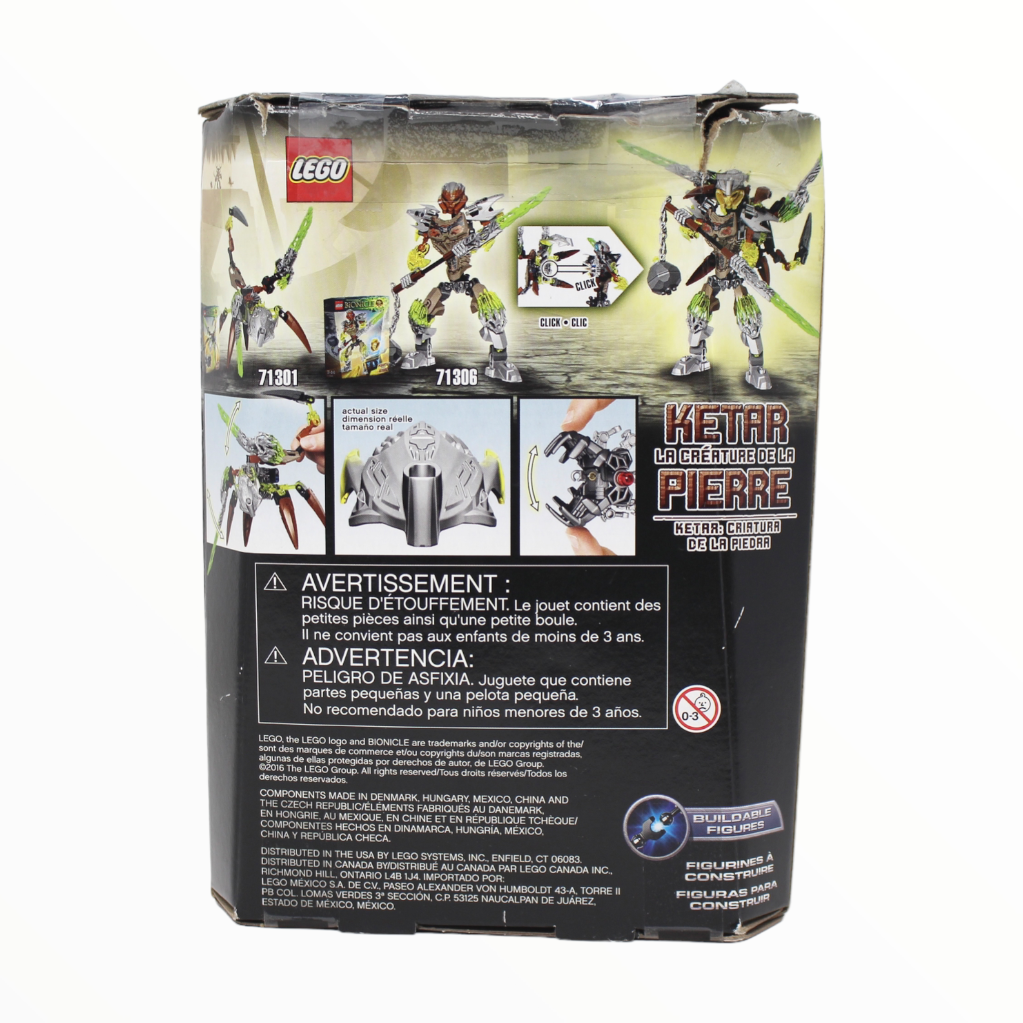 Certified Used Set 71301 Bionicle Ketar Creature of Stone