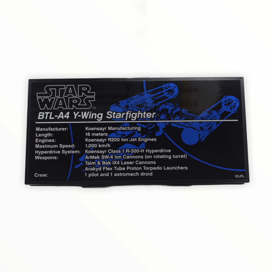 Used Set 75181 Star Wars Y-Wing Starfighter - UCS (2nd Edition, 2018)