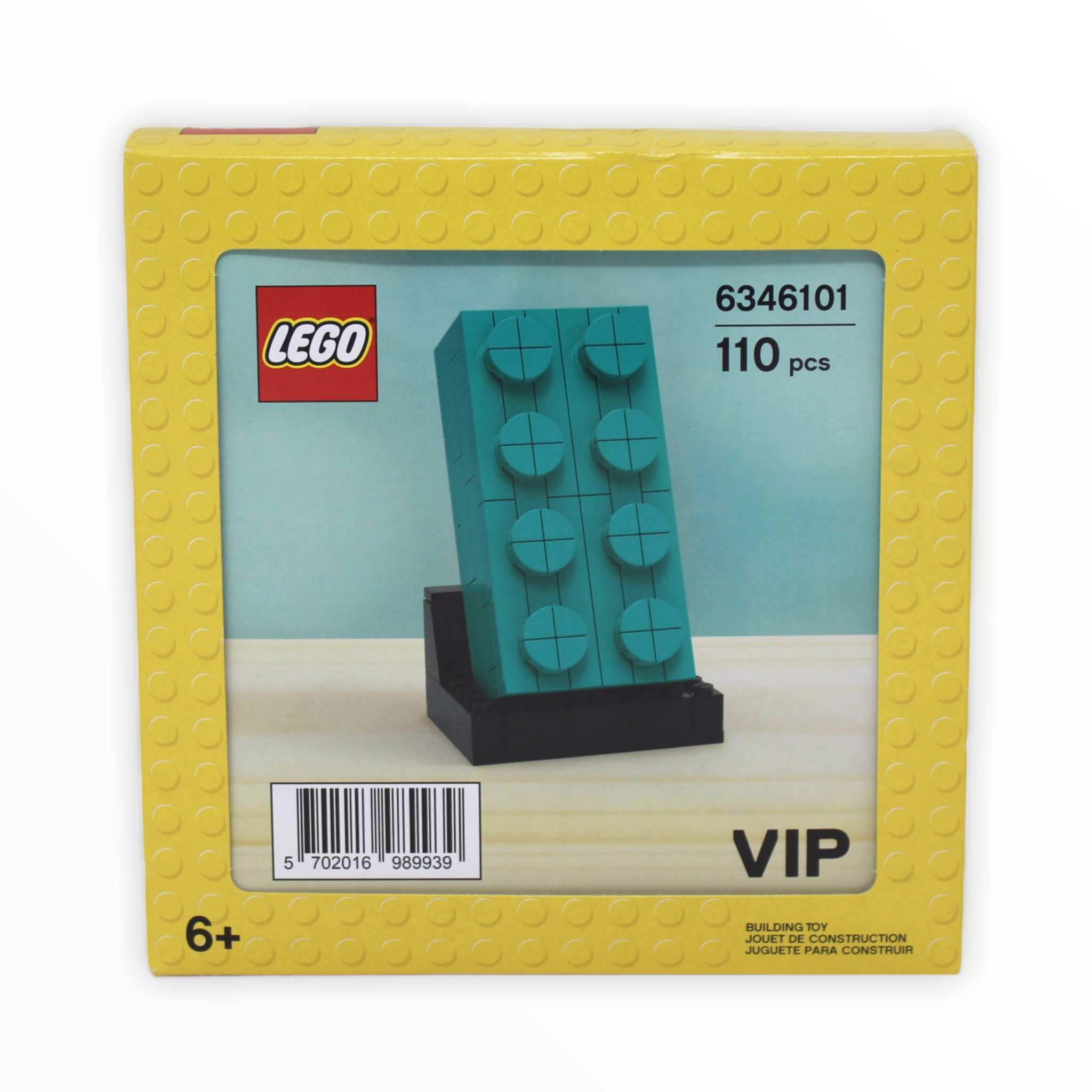 Retired Set 6346101 Buildable 2x4 Dark Turquoise Brick