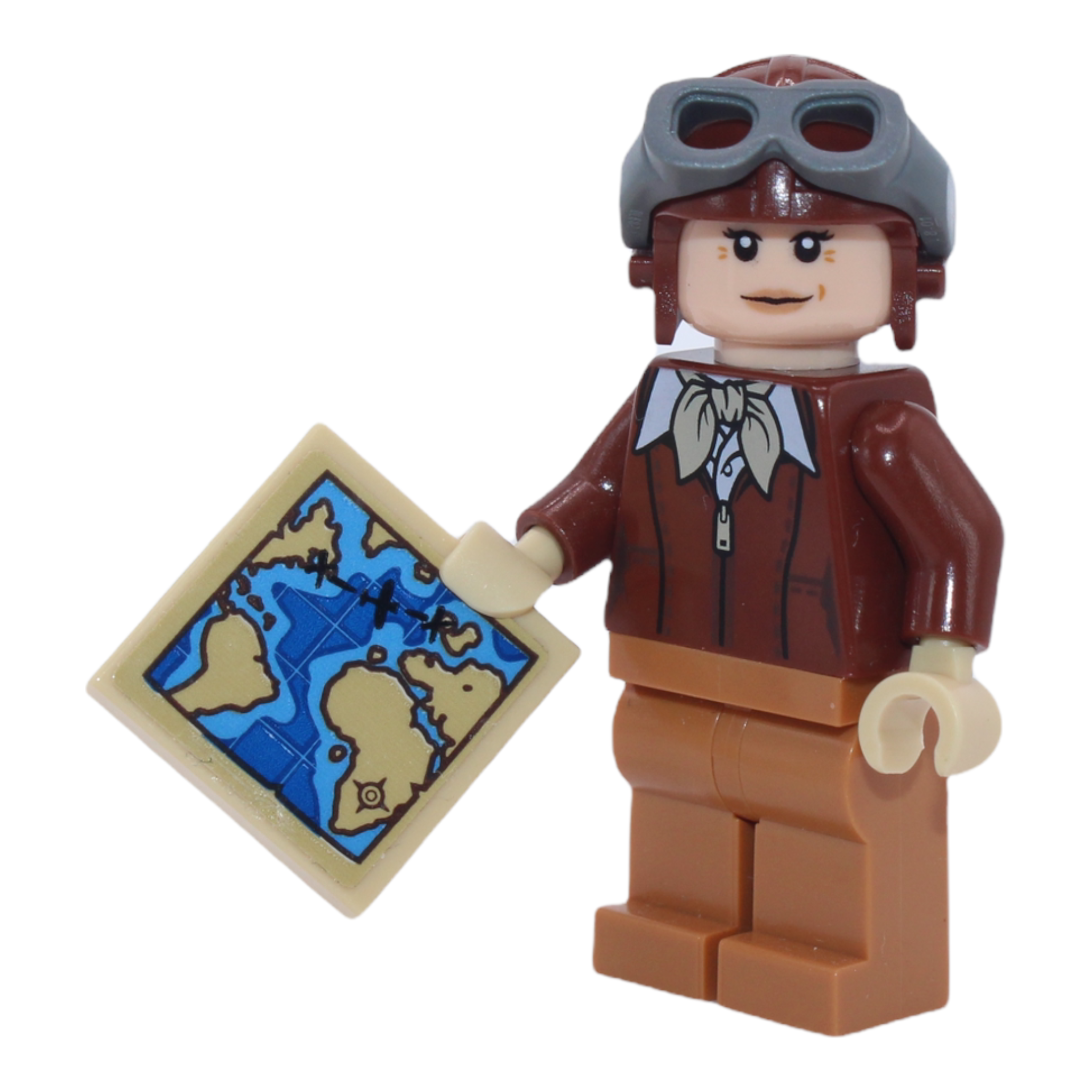 Amelia Earhart (with map)