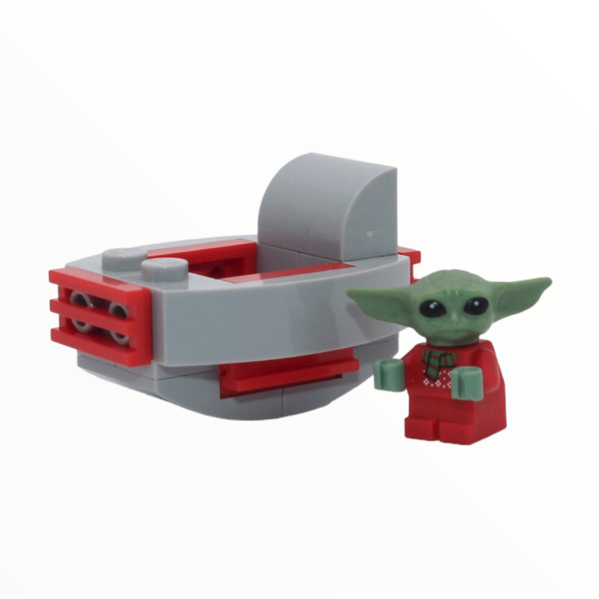 The Child with Christmas carriage (Christmas sweater with scarf)