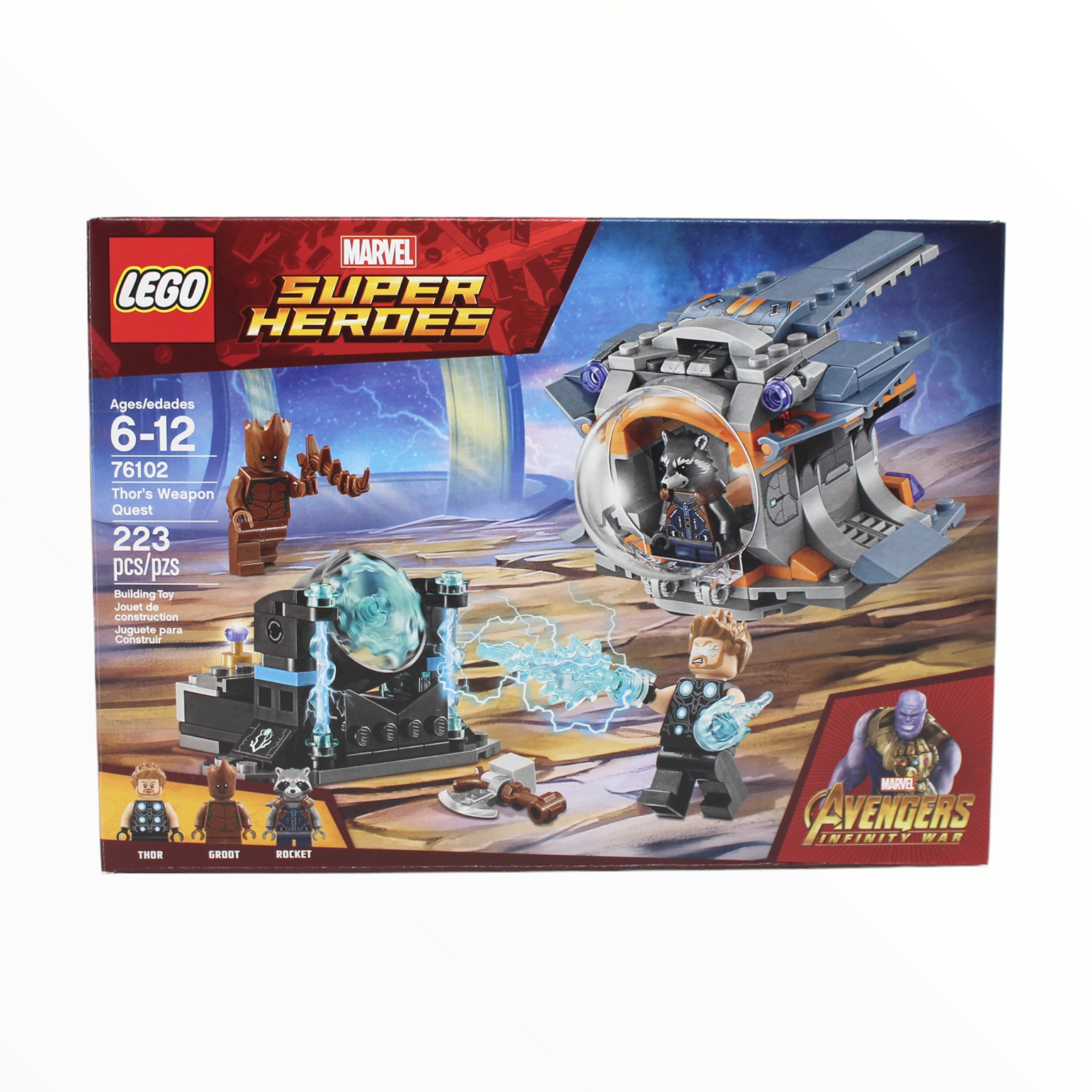 Certified Used Set 76102 Marvel Super Heroes Thor’s Weapon Quest