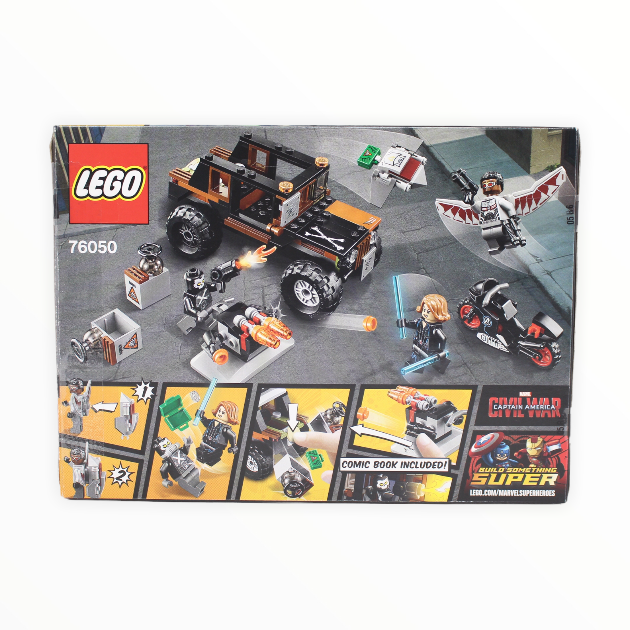 Certified Used Set 76050 Marvel Super Heroes Crossbones’ Hazard Heist