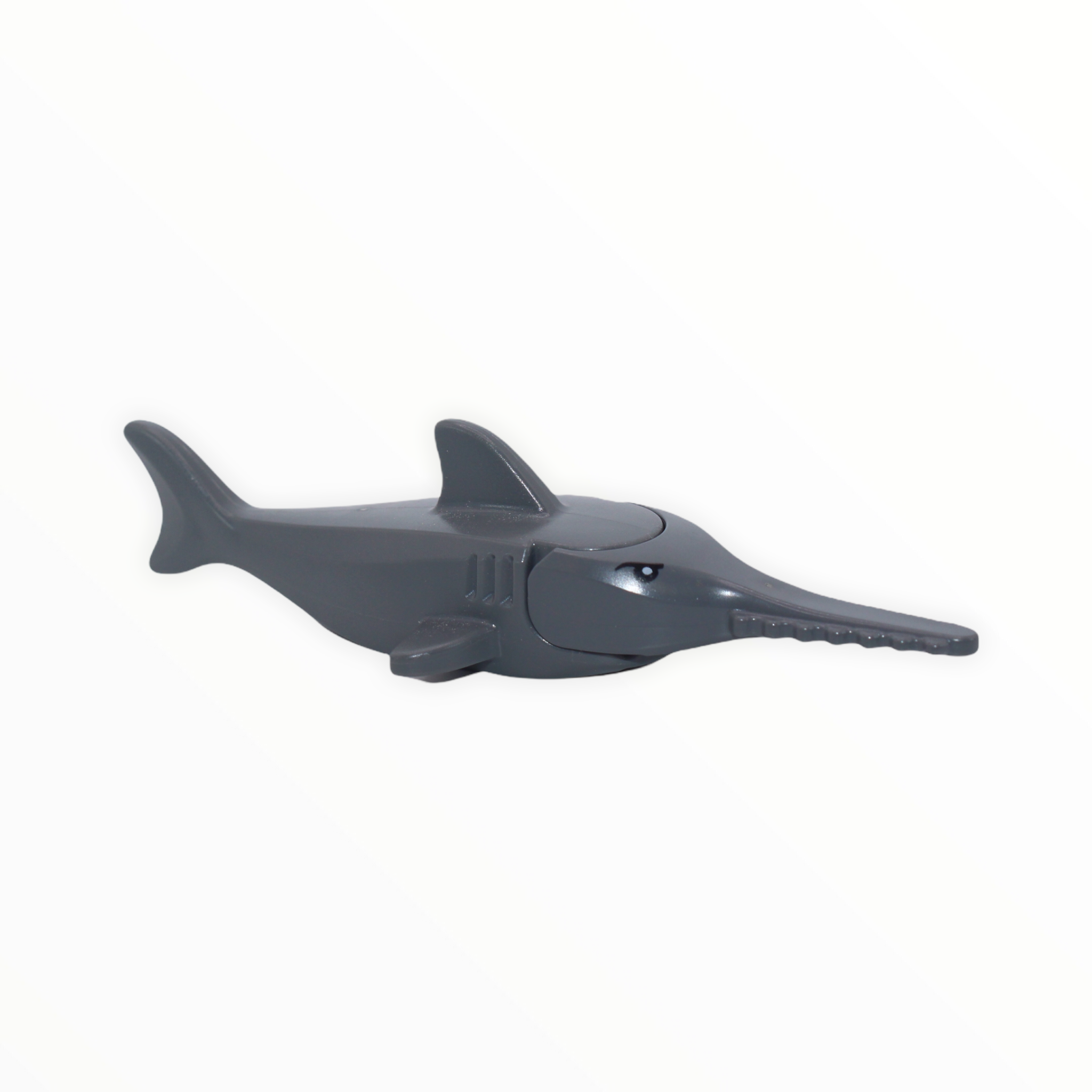 Dark Bluish Grey Sawfish (printed eyes, gills)