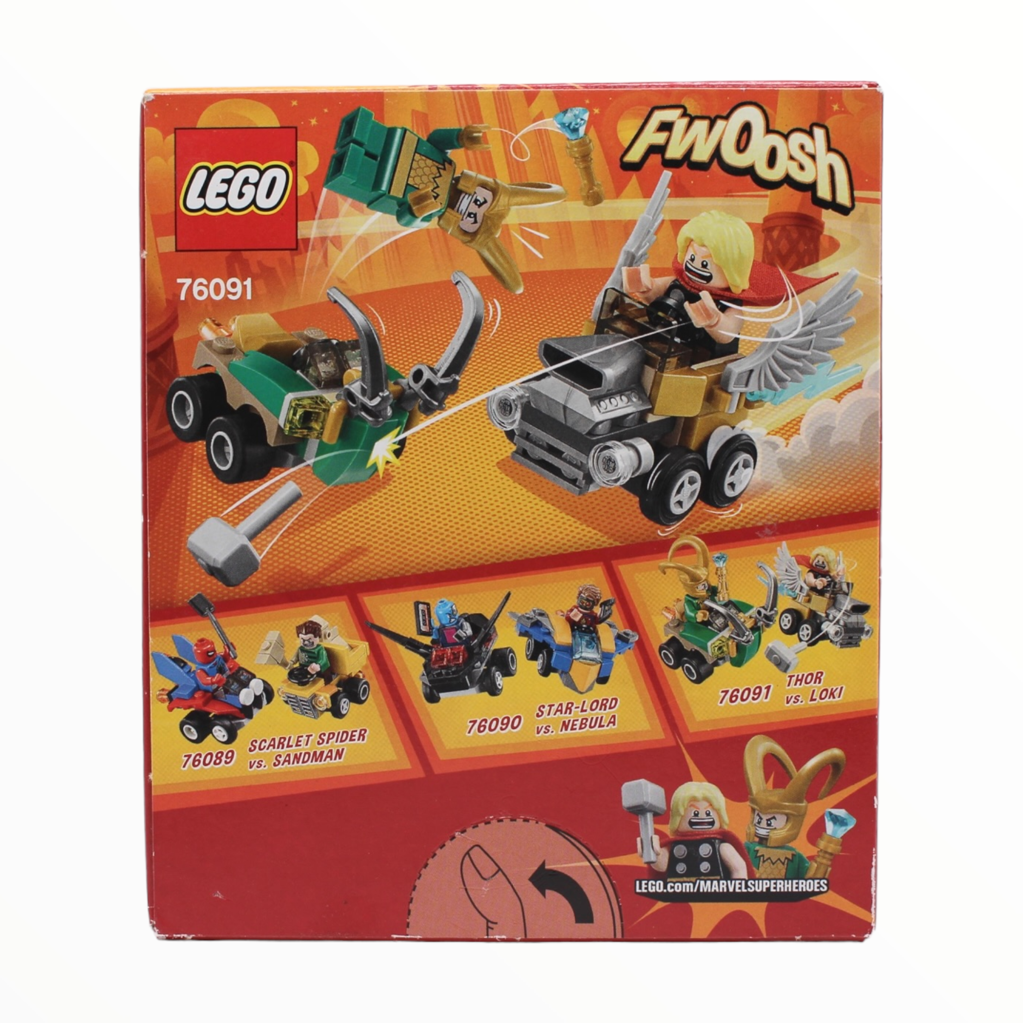 Retired Set 76091 Marvel Super Heroes Mighty Micros: Thor vs. Loki
