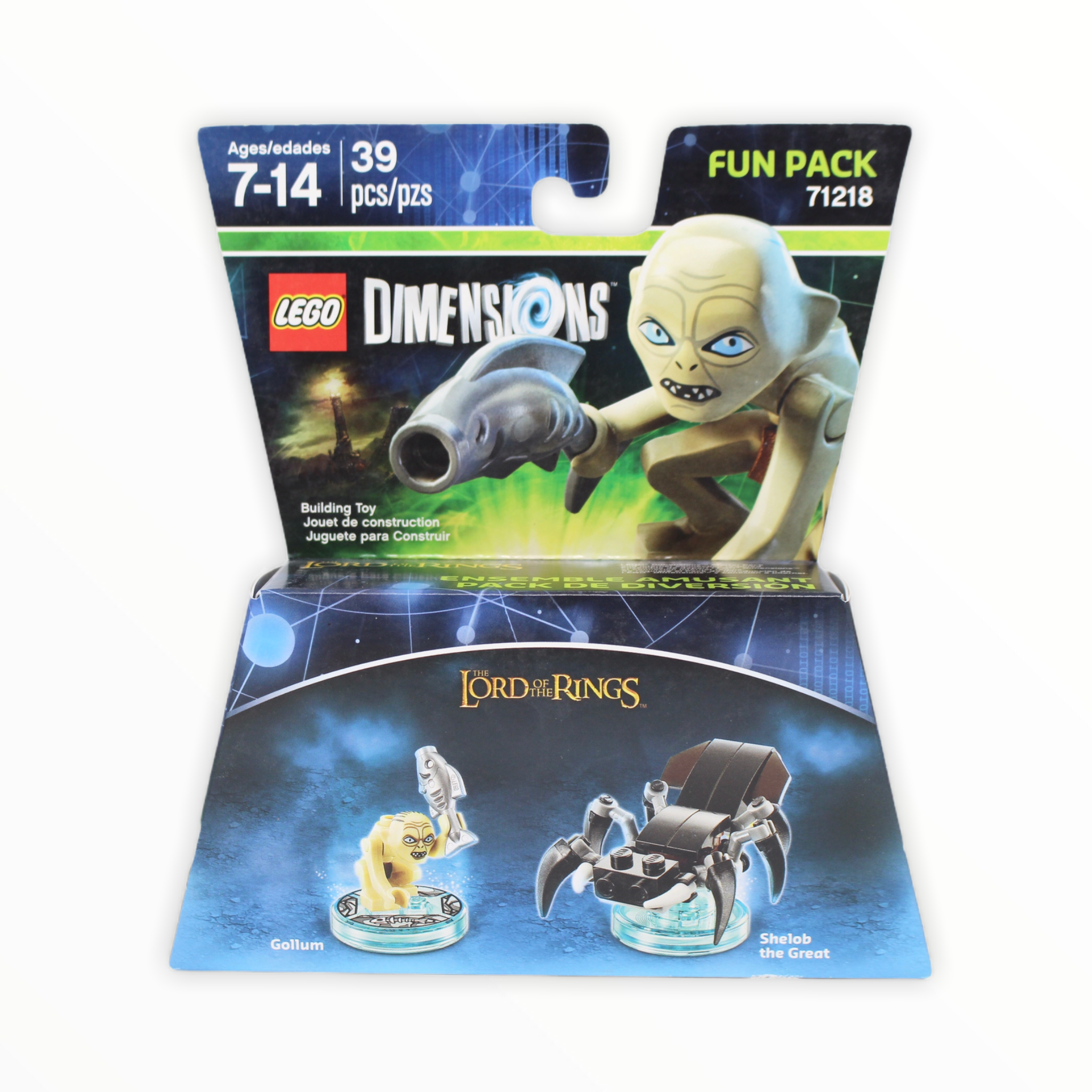 Retired Set 71218 Dimensions The Lord of the Rings Gollum and Shelob the Great