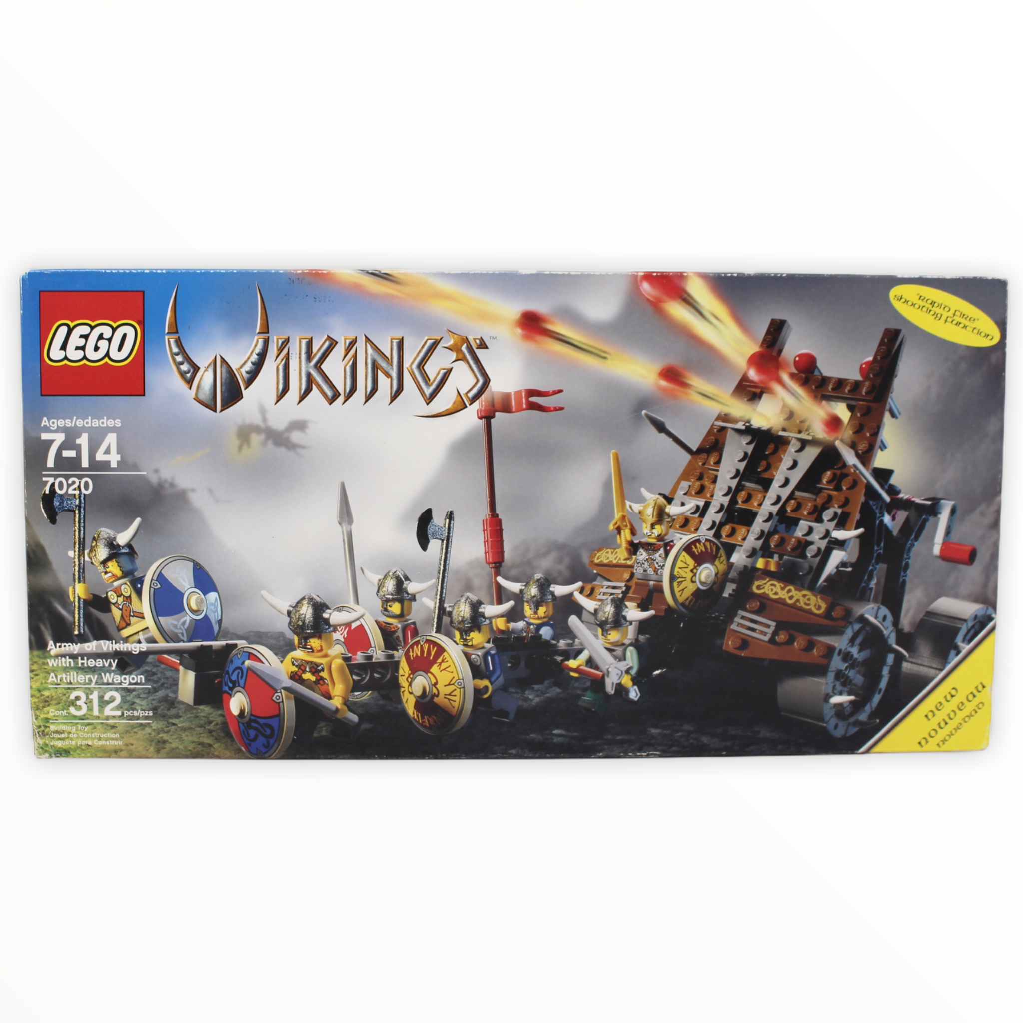 Retired Set 7020 Vikings Army of Vikings with Heavy Artillery Wagon