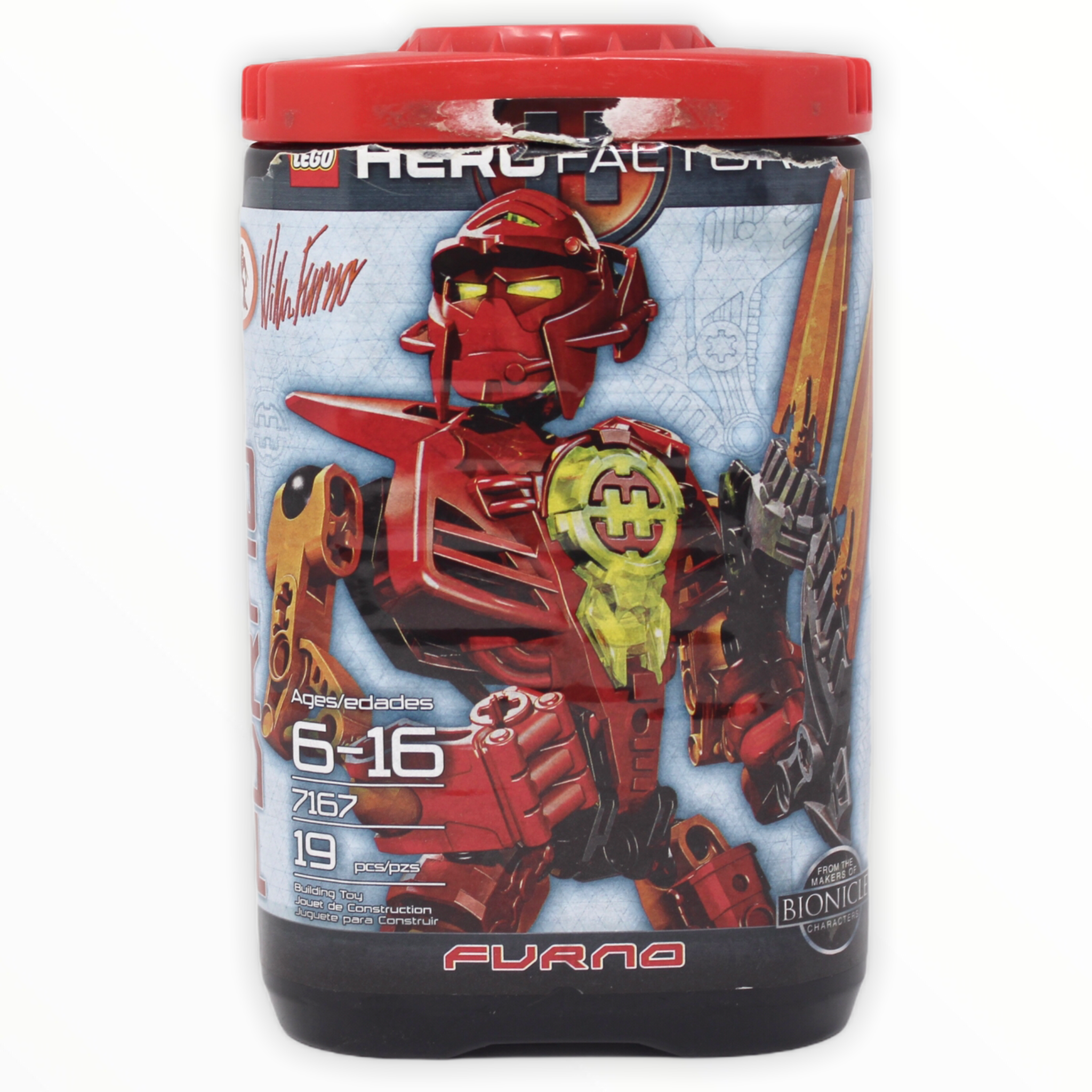 Certified Used Set 7167 Hero Factory William Furno