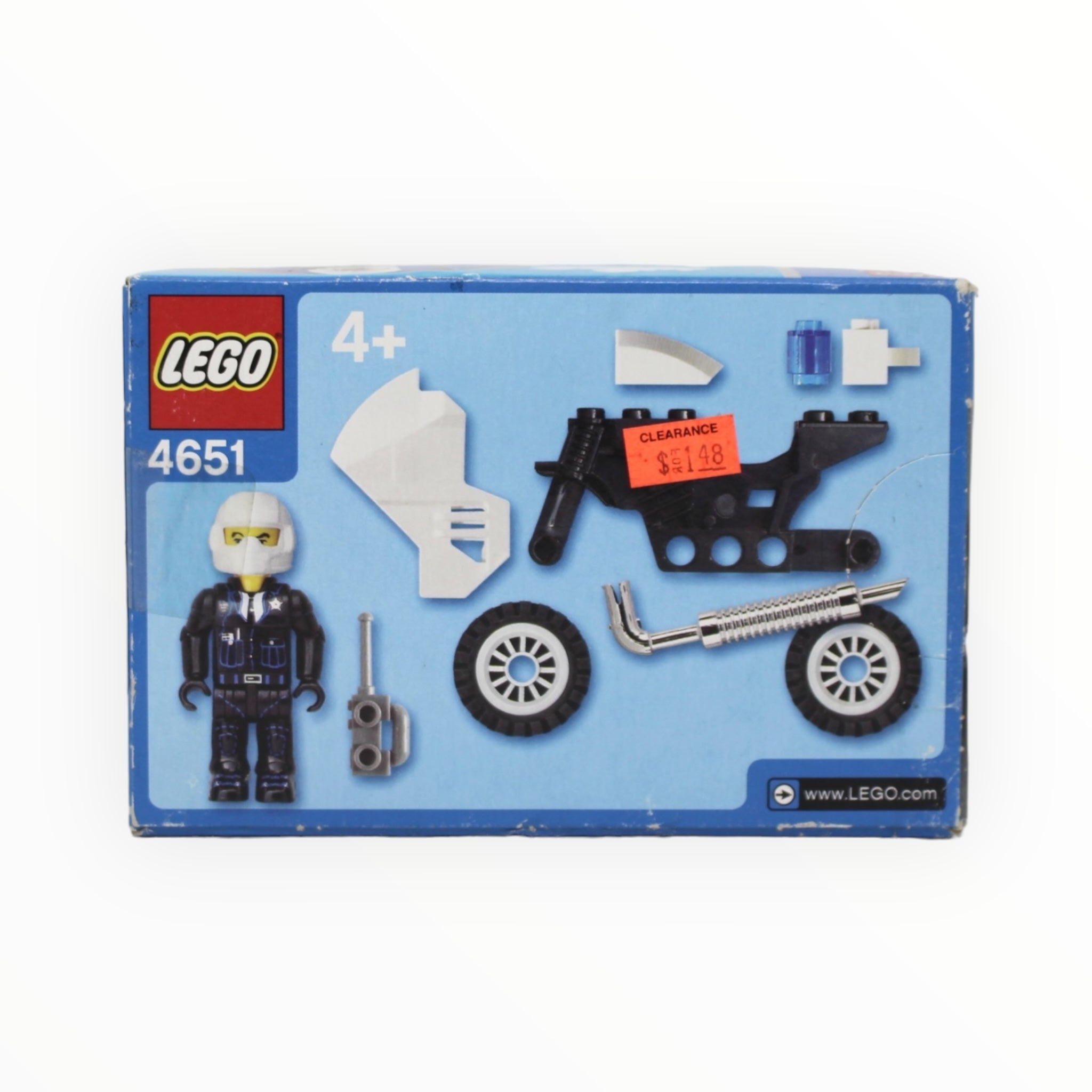 Retired Set 4651 LEGO 4 Juniors Police Motorcycle
