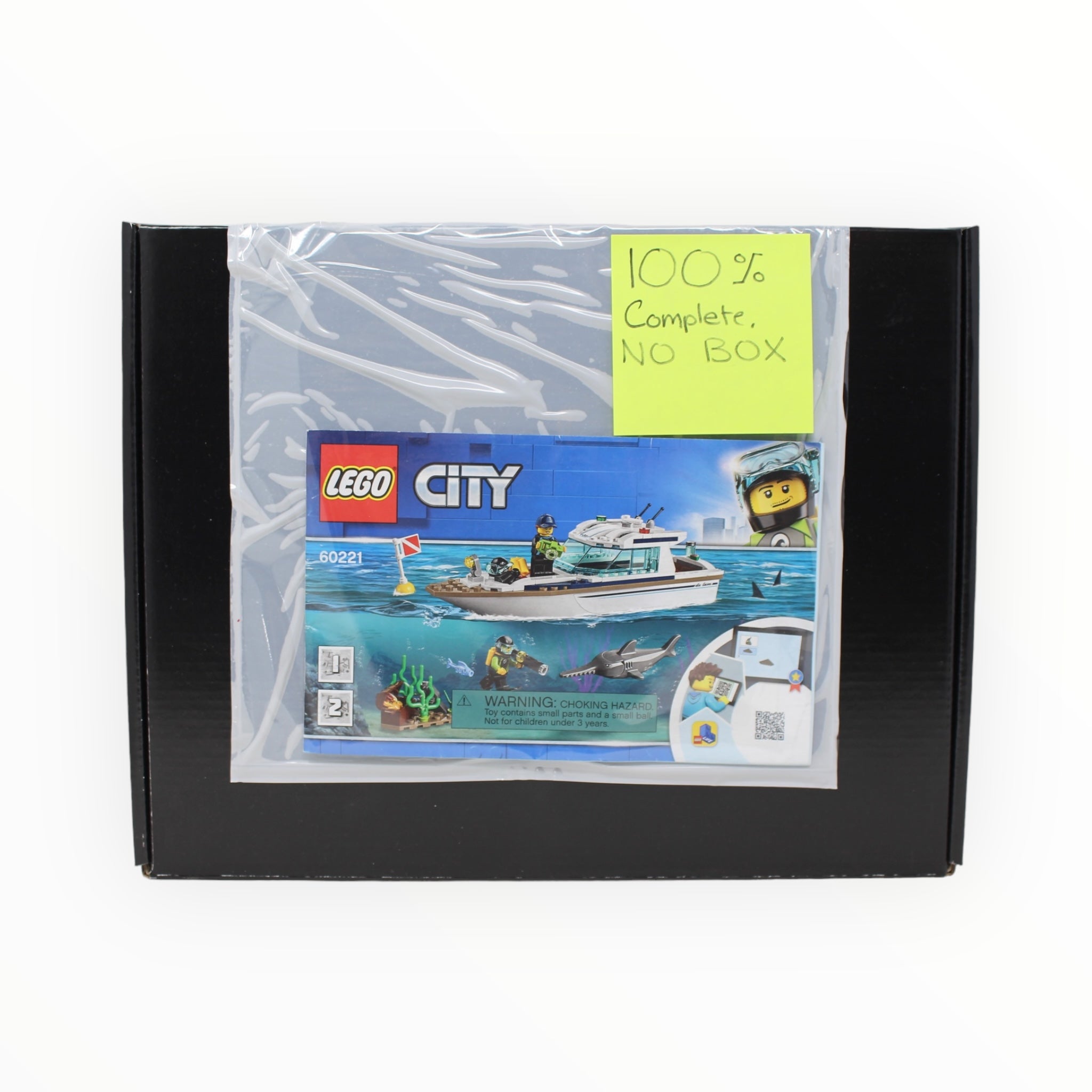 Certified Used Set 60221 City Diving Yacht (no box)