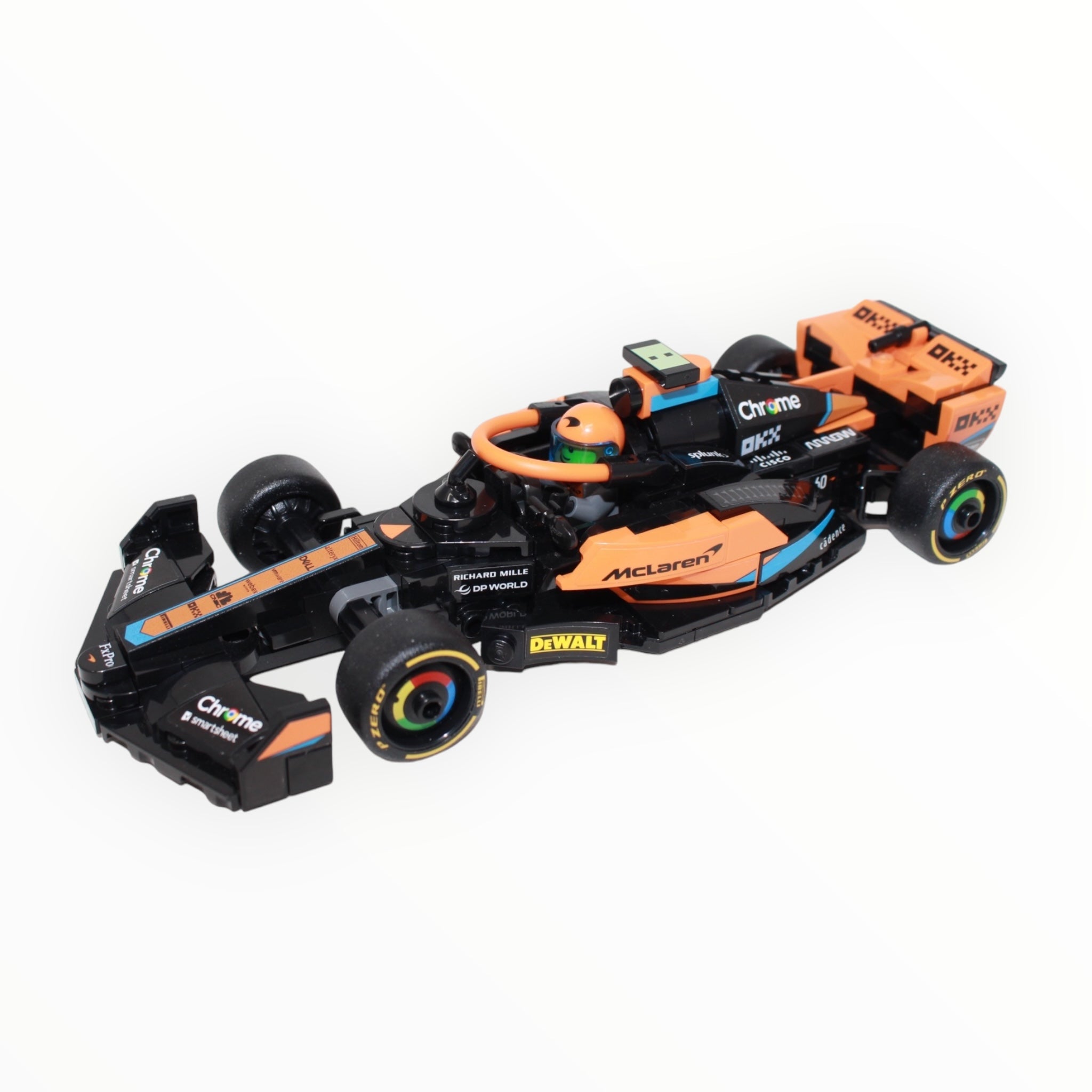 Used Set 76919 Speed Champions 2023 McLaren Formula 1 Car