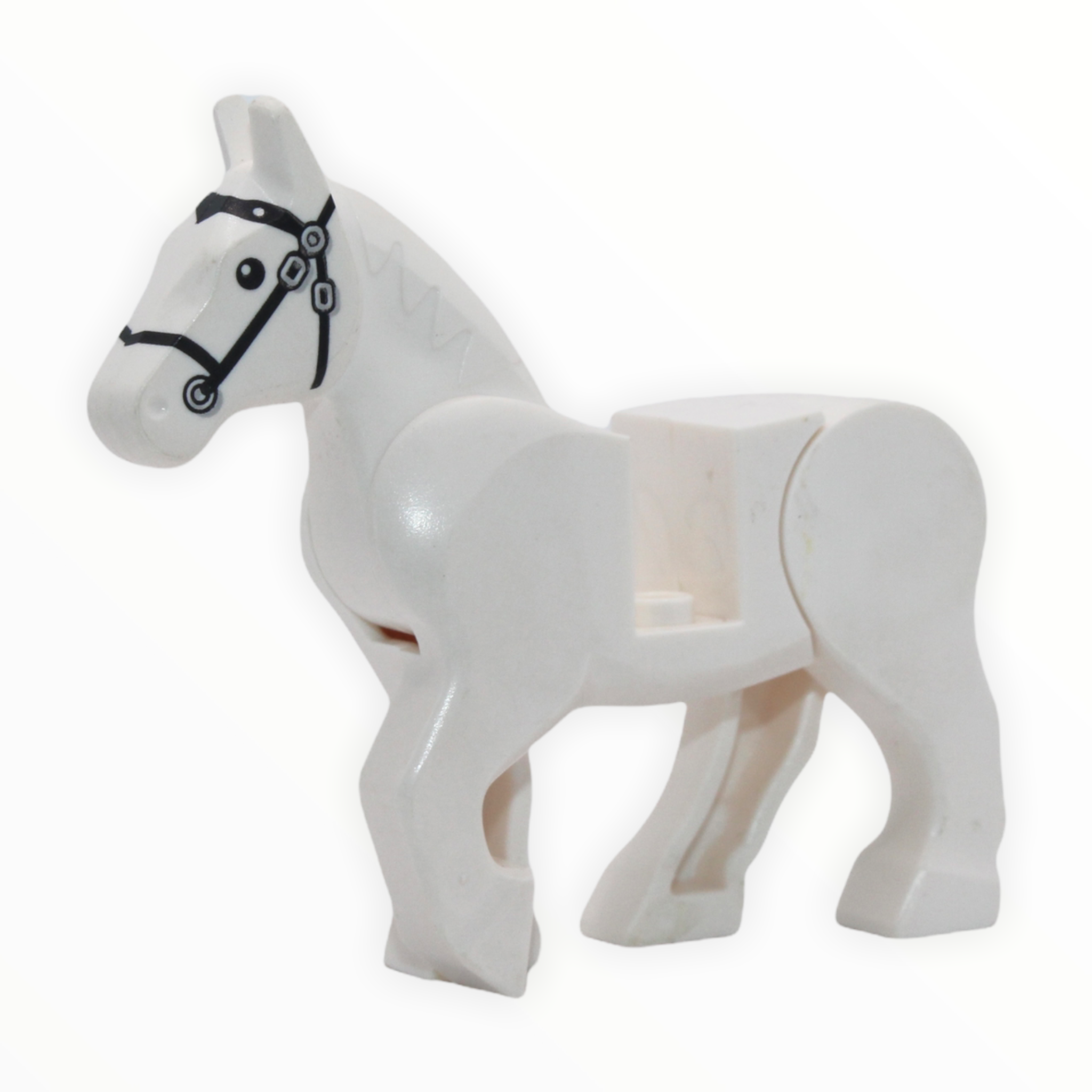 White Horse (black bridle, movable legs, 2013)