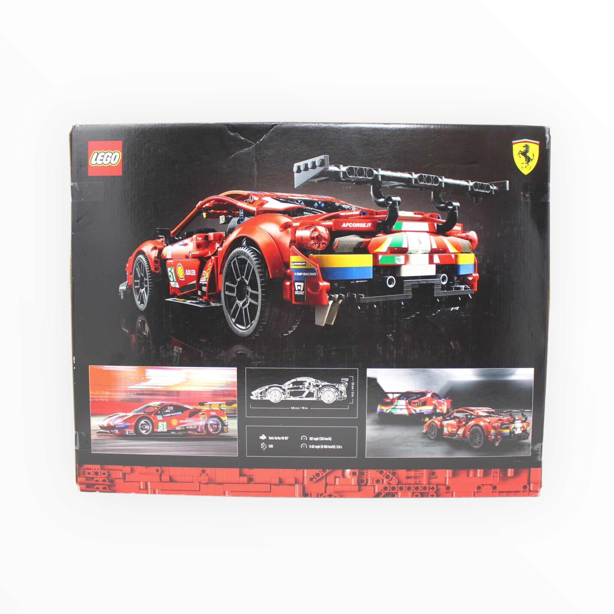 Retired Set 42125 Technic Ferrari 488 GTE AF CORSE #51 (slightly damaged box)