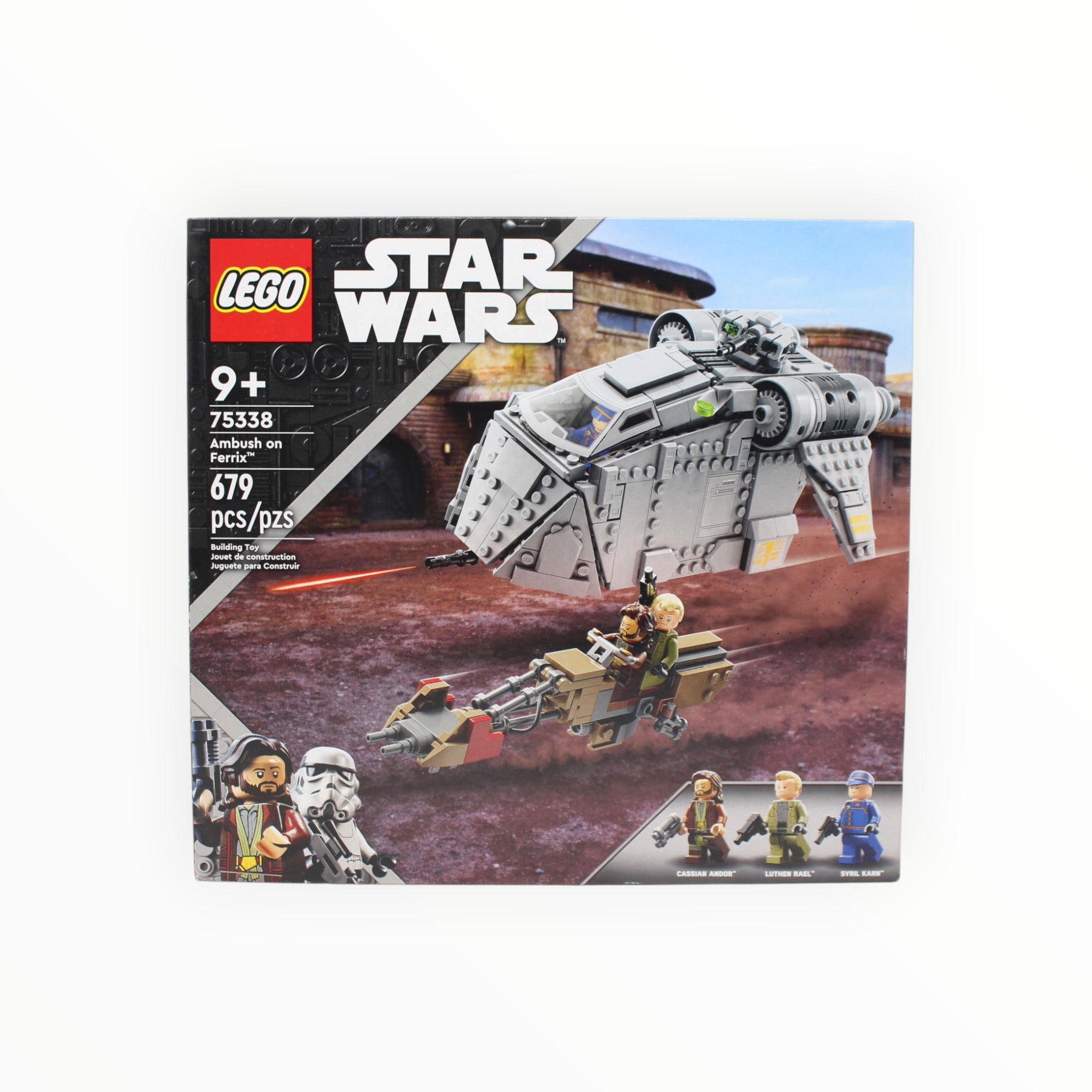 Retired Set 75338 Star Wars Ambush on Ferrix (slight box damage)