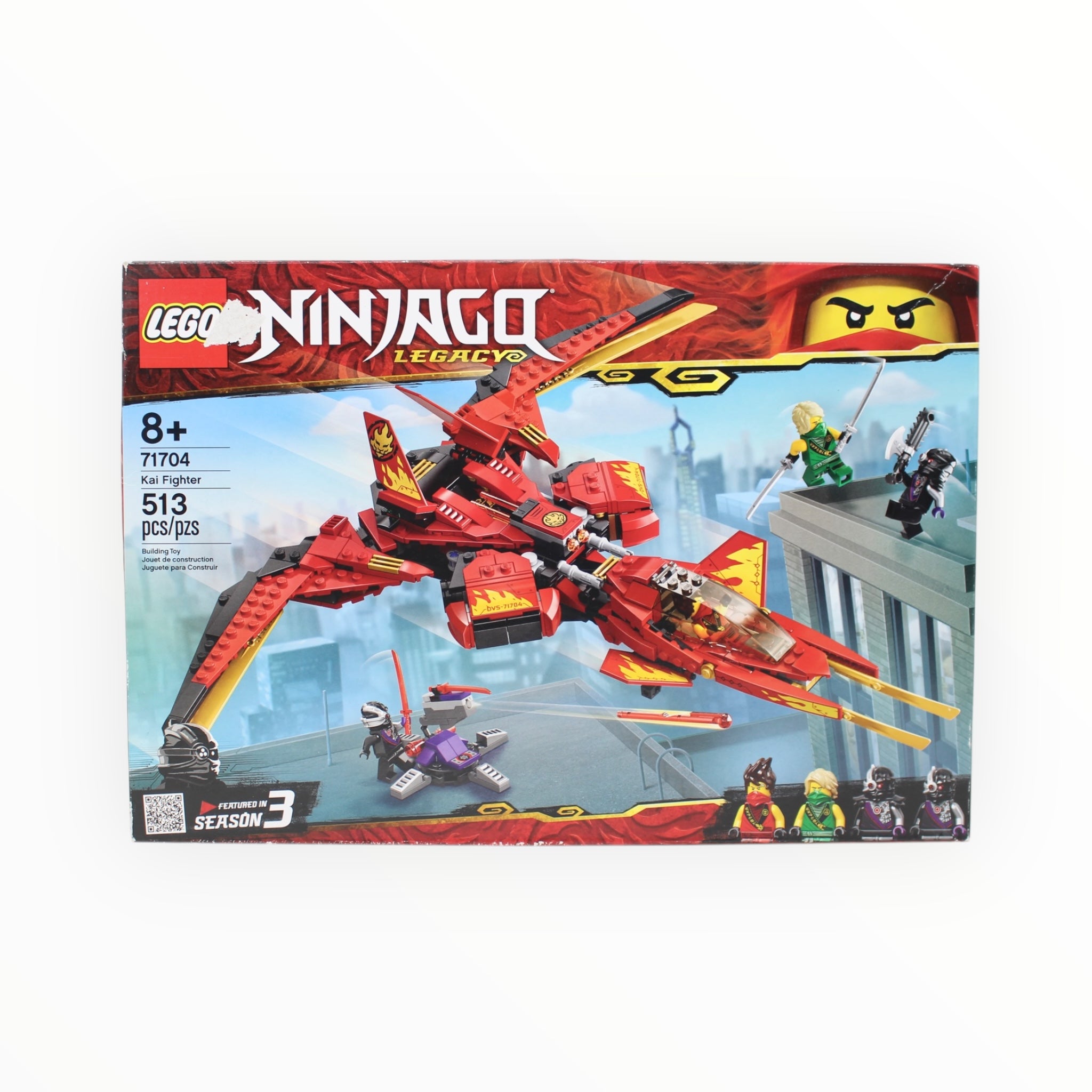 Retired Set 71704 Ninjago Kai Fighter (damaged box)