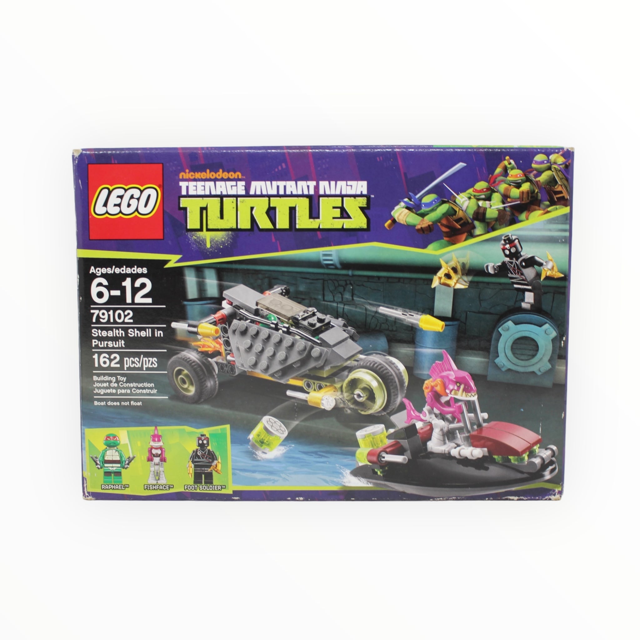 Certified Used Set 79102 Teenage Mutant Ninja Turtles Stealth Shell in Pursuit (open box, sealed bags)