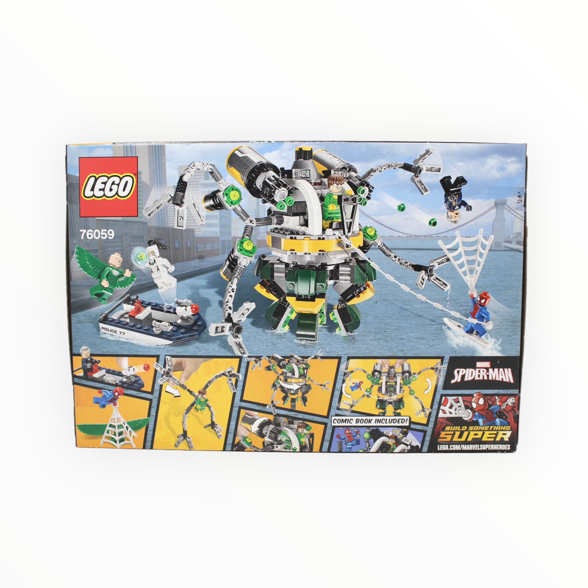 Retired Set 76059 Marvel Super Heroes Spider-Man: Doc Ock’s Tentacle Trap