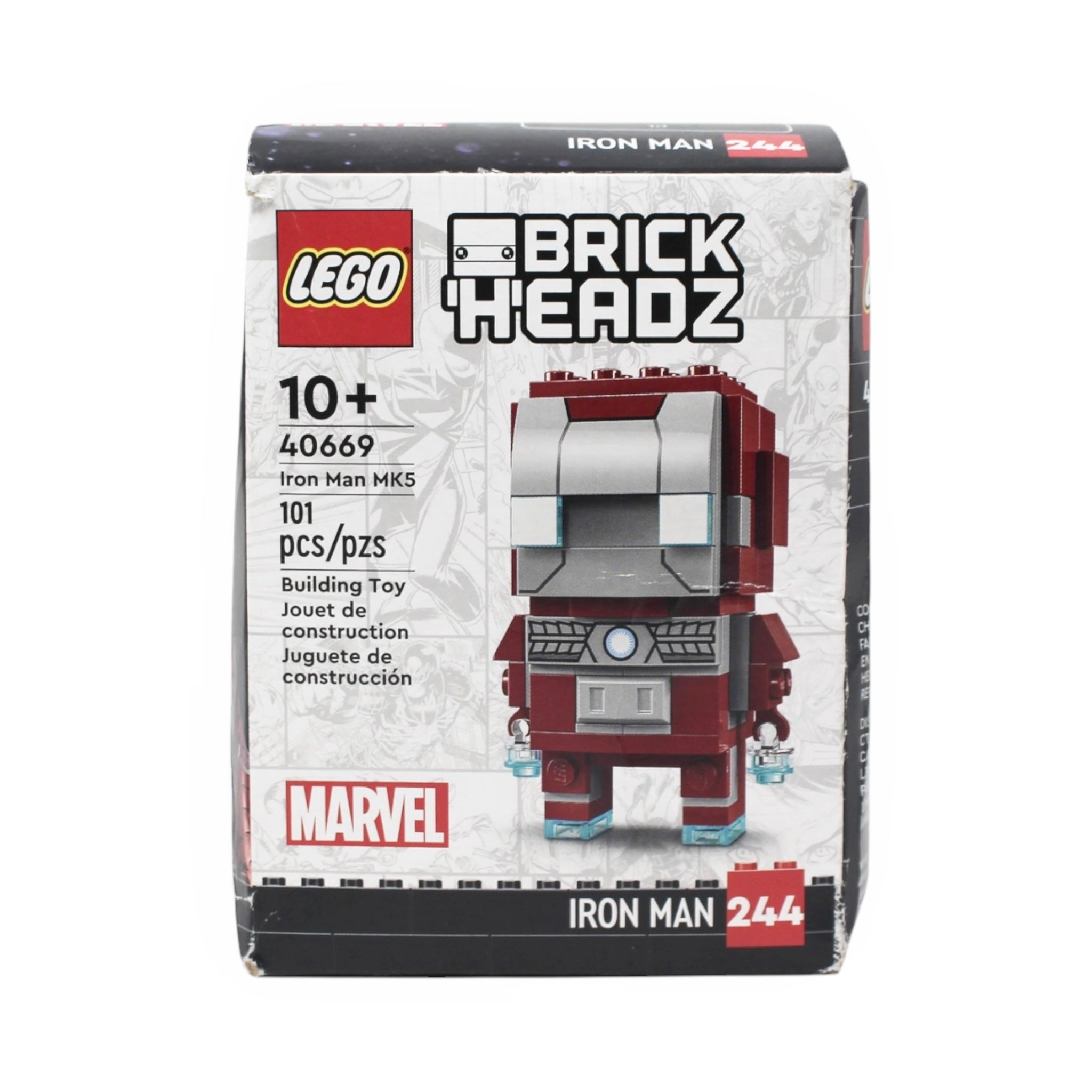 Retired Set 40669 Marvel BrickHeadz Iron Man MK5 (damaged box)