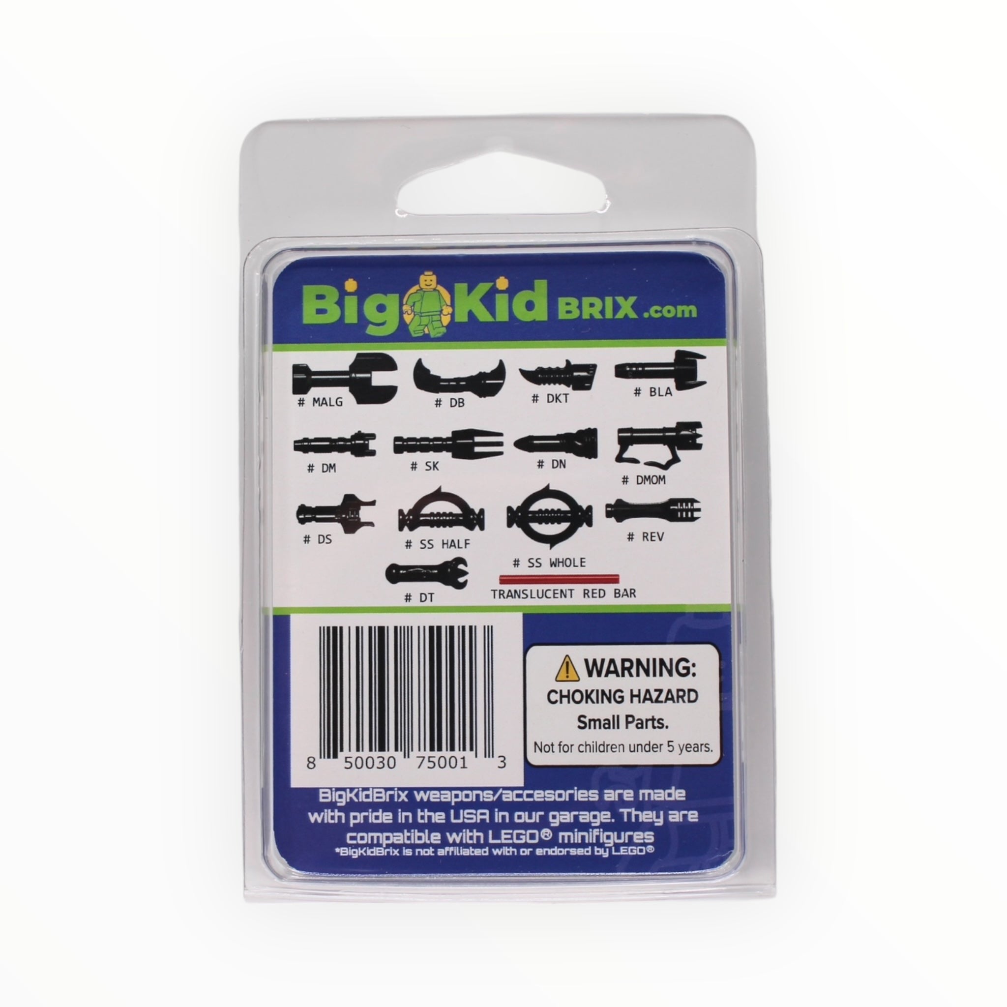 BigKidBrix Lightsabers Space Villain Hilts - Black