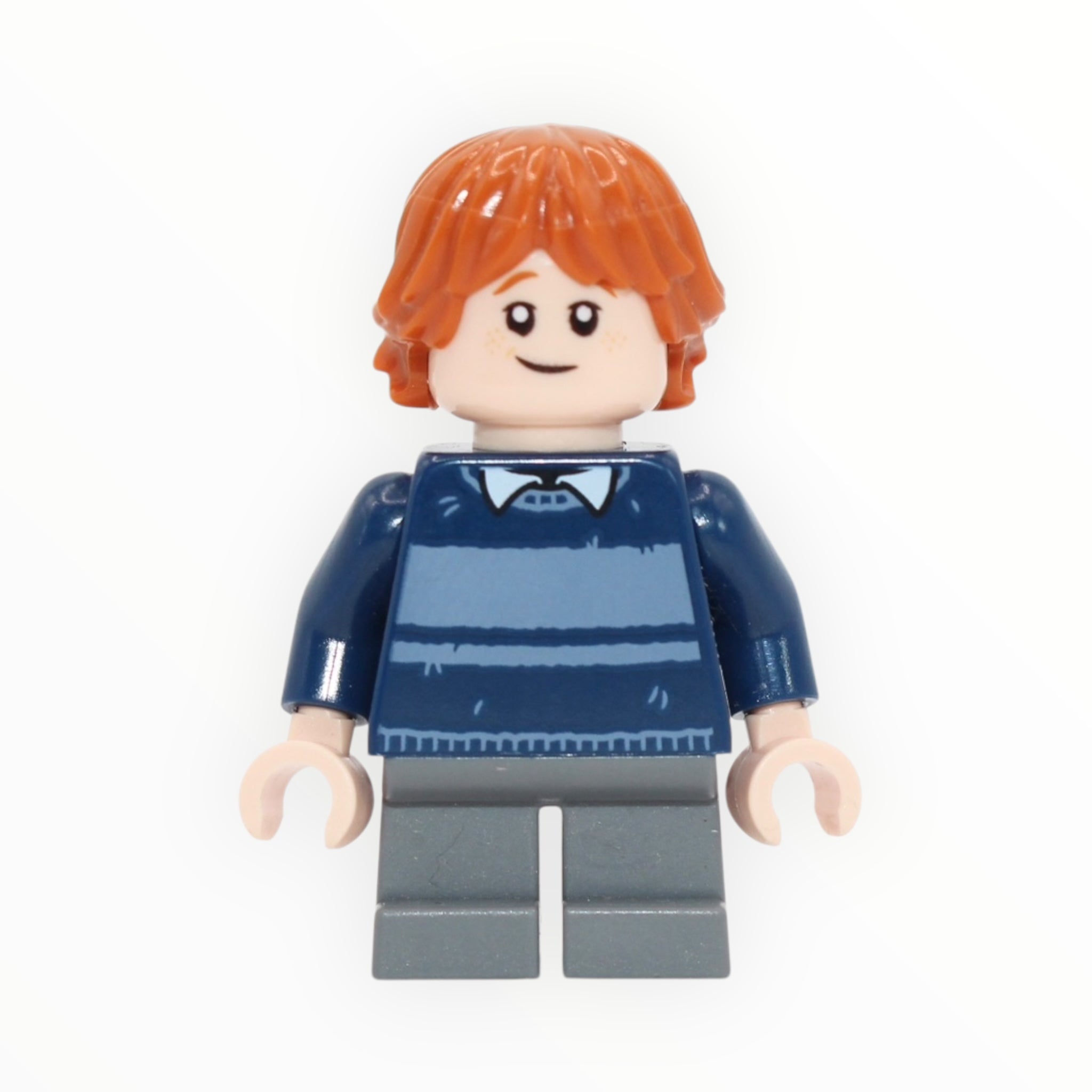 Ron Weasley (dark blue striped sweater, dark bluish gray short legs, 2024)