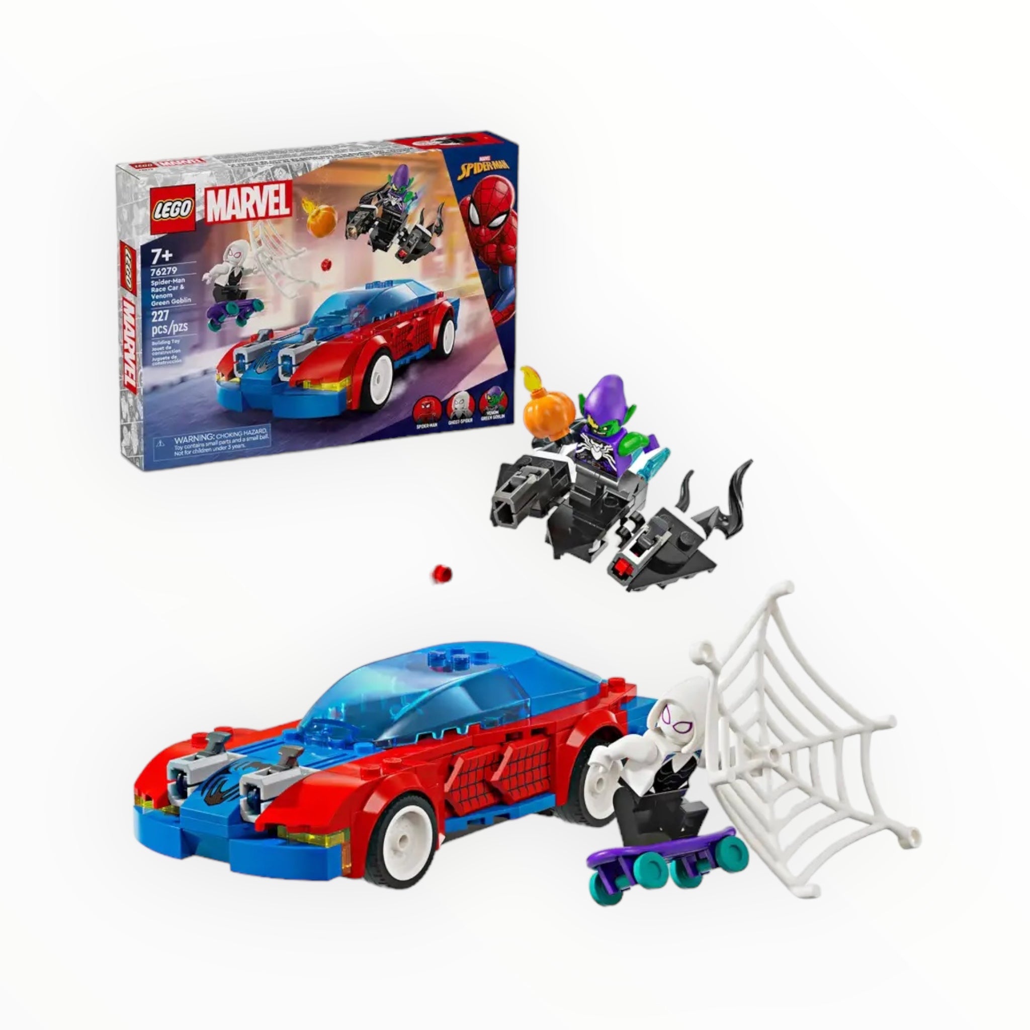 76279 Marvel Spider-Man Race Car & Venom Green Goblin