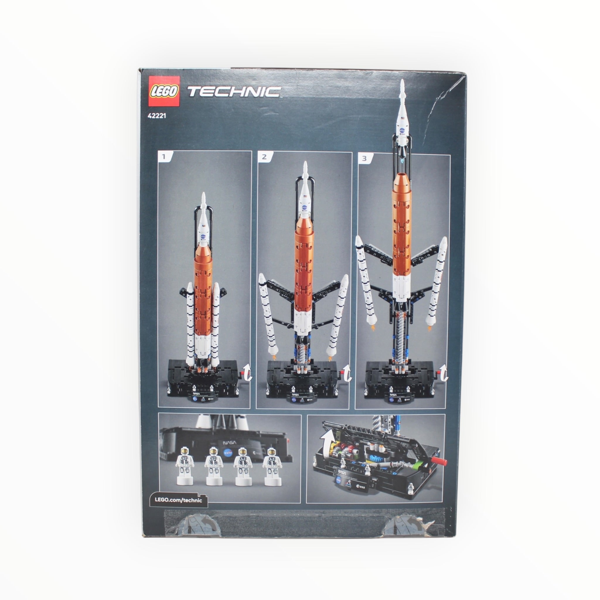 Certified Used Set 42221 Technic NASA Artemis Space Launch System Rocket (bags 2-7 sealed)