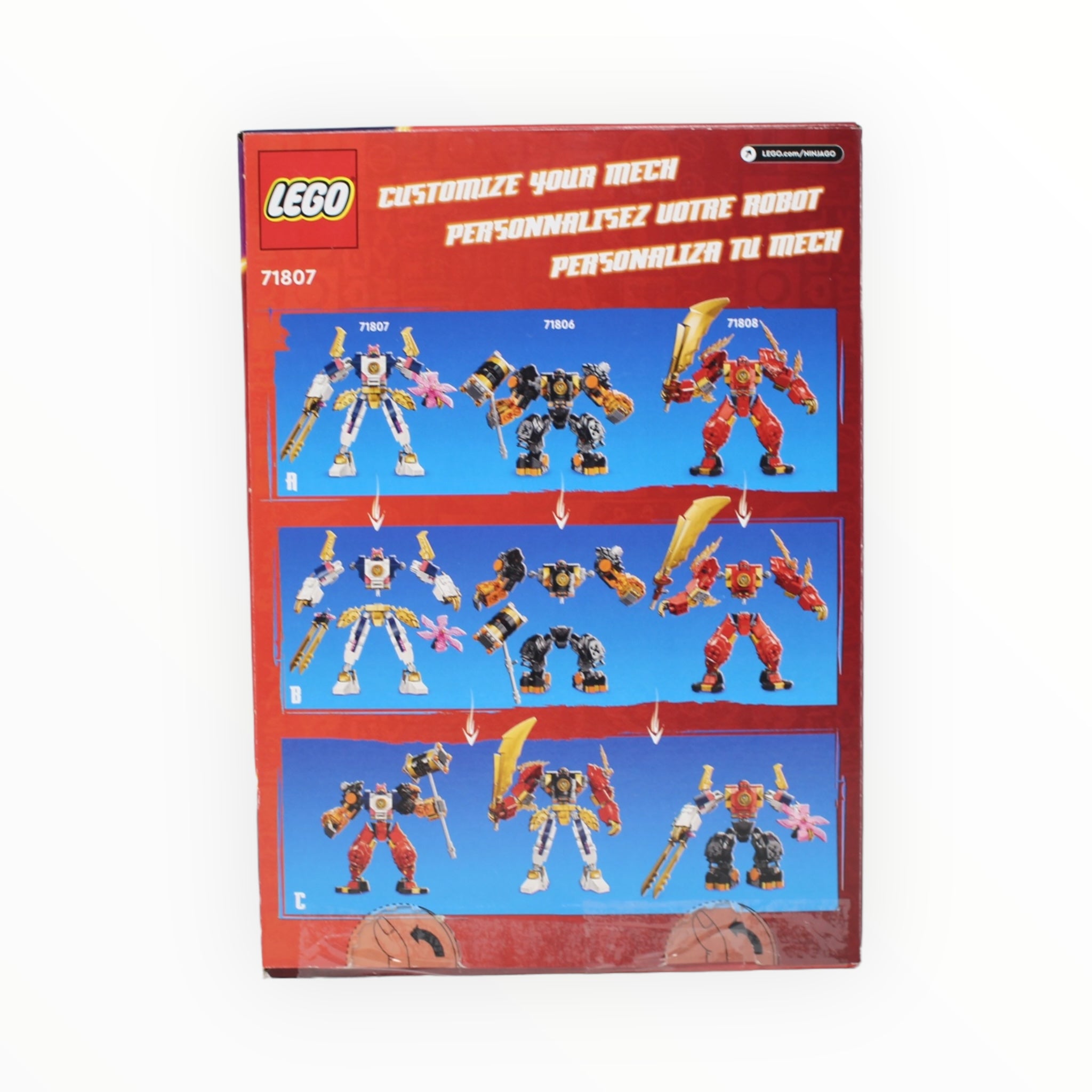 Certified Used Set 71807 Ninjago Sora’s Elemental Tech Mech