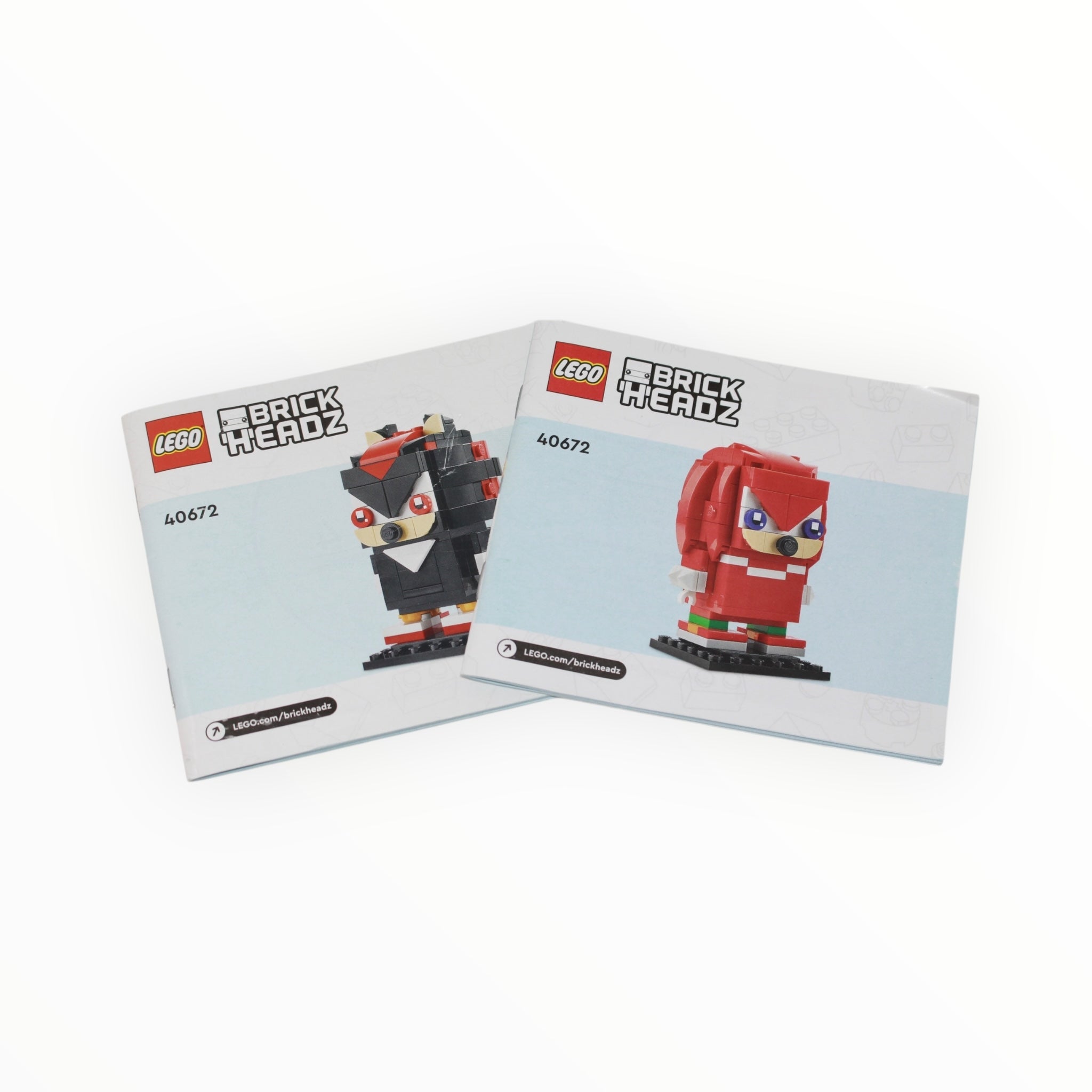 Used Set 40672 BrickHeadz Sonic the Hedgehog: Knuckles & Shadow