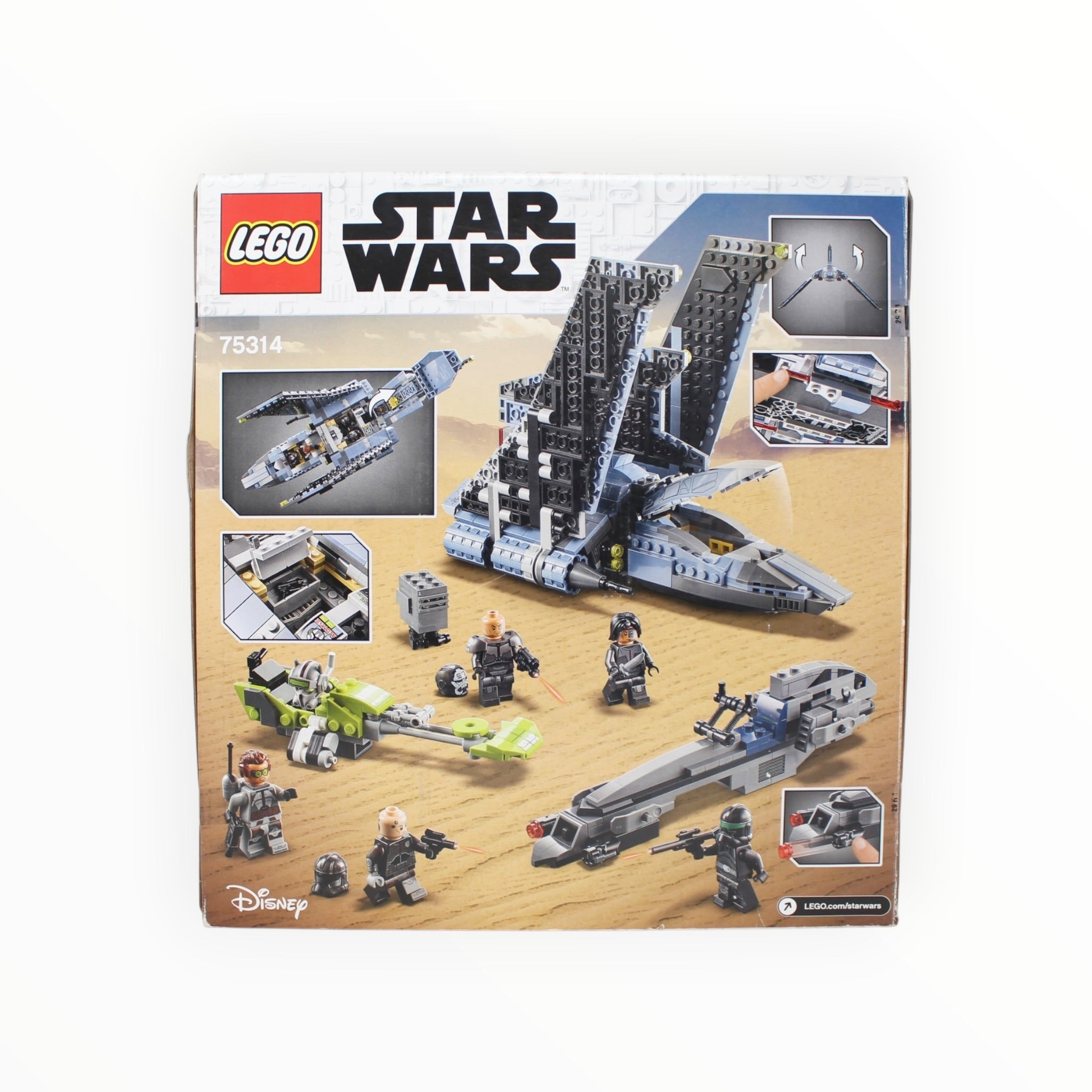 Retired Set 75314 Star Wars The Bad Batch Attack Shuttle (slight box damage)