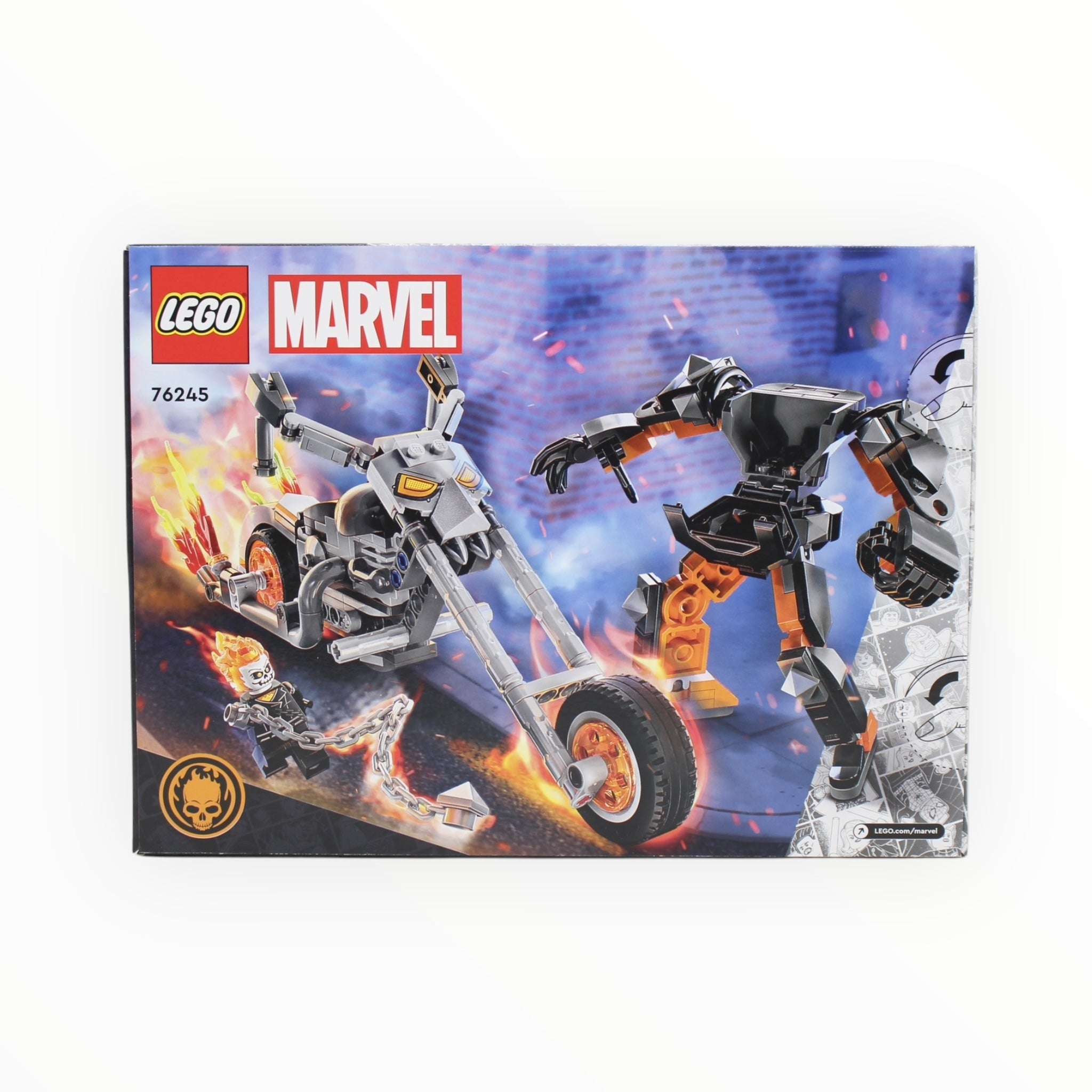 Retired Set 76245 Marvel Ghost Rider Mech & Bike
