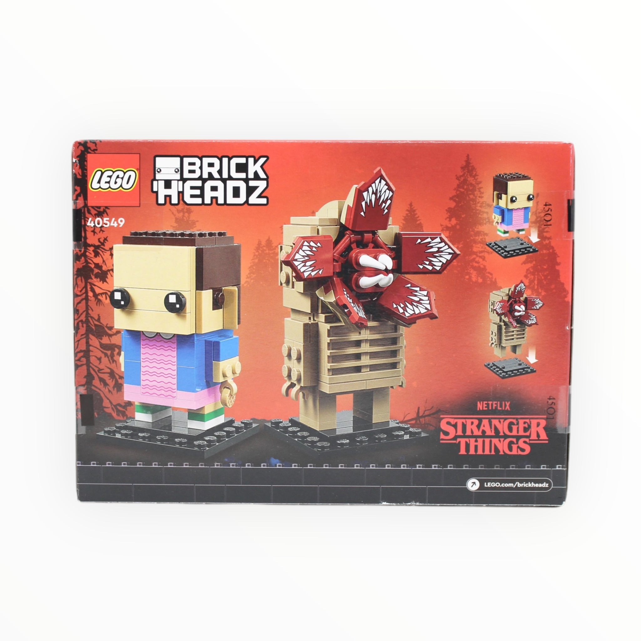 Retired Set 40549 Stranger Things BrickHeadz Demogorgon & Eleven