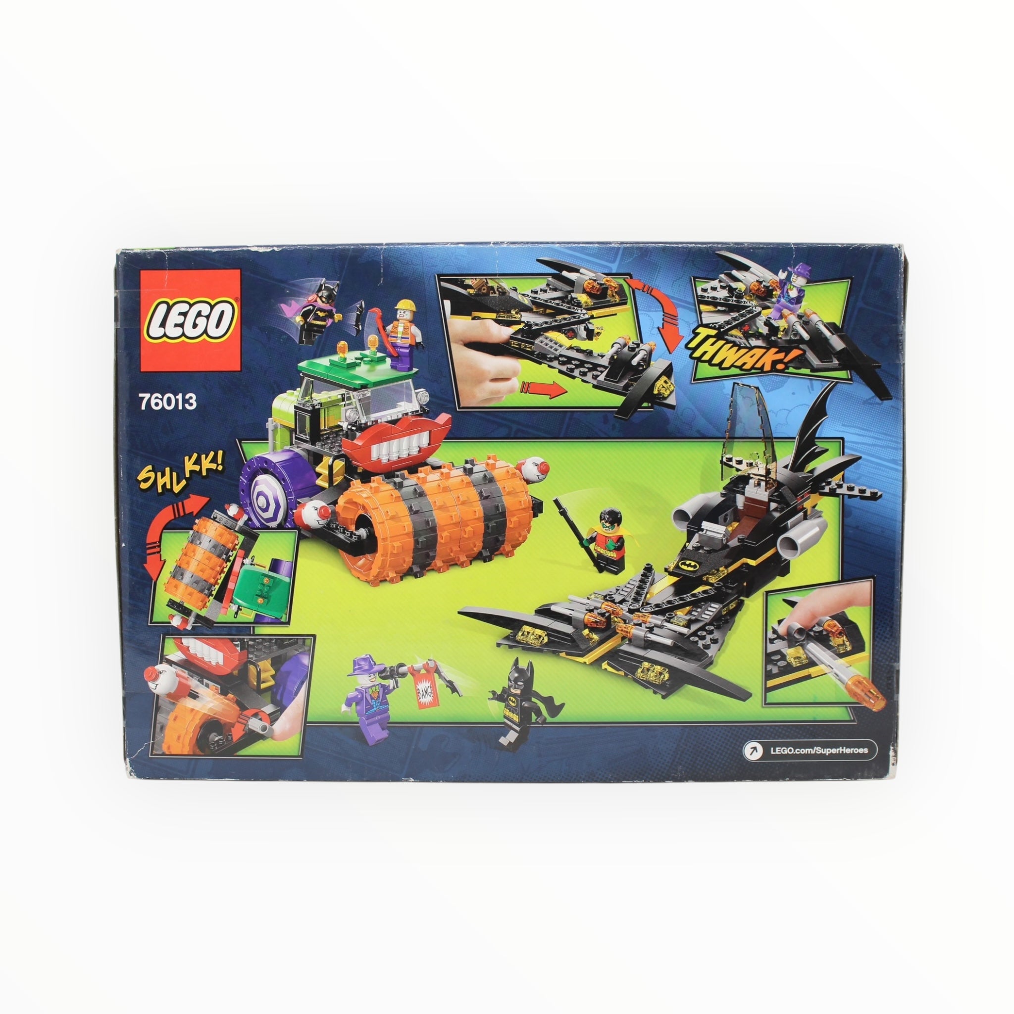 Retired Set 76013 DC Super Heroes Batman: The Joker Steamroller (slight box damage)