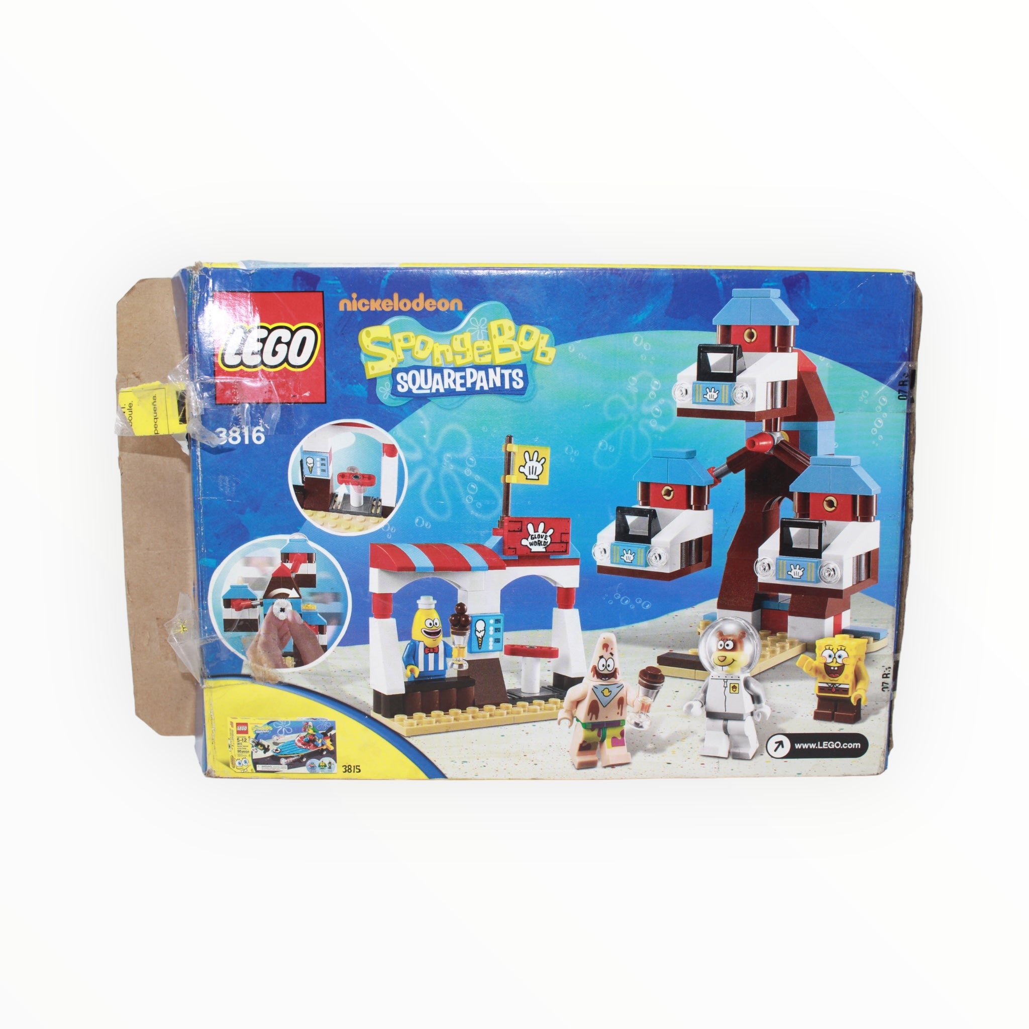Used Set 3816 SpongeBob SquarePants Glove World