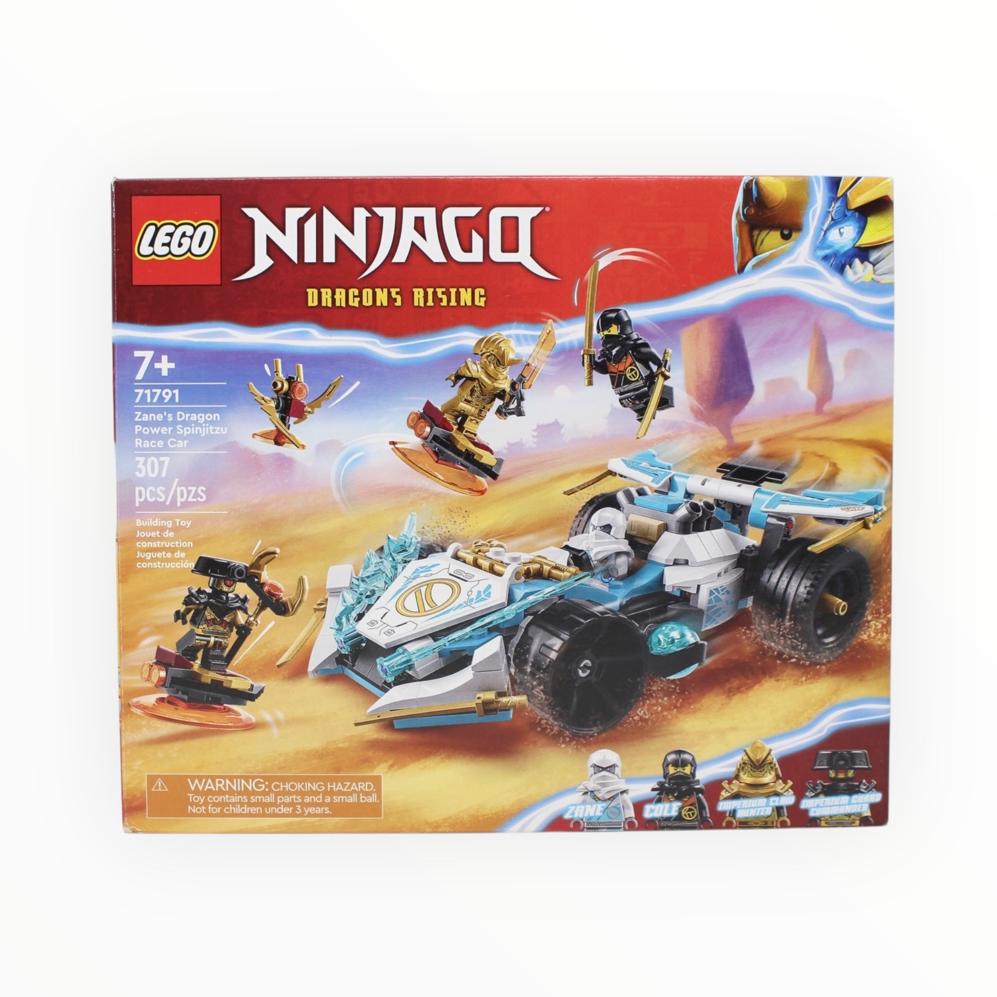 Certified Used Set 71791 Ninjago Zane’s Dragon Power Spinjitzu Race Car
