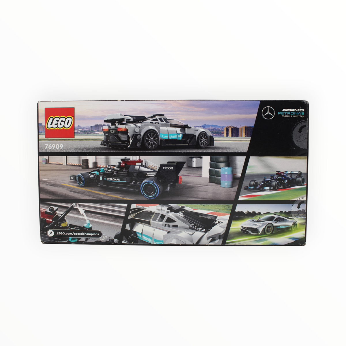 Retired Set 76909 Speed Champions Mercedes-AMG F1 W12 E Performance & Mercedes-AMG Project One (slight box damage)