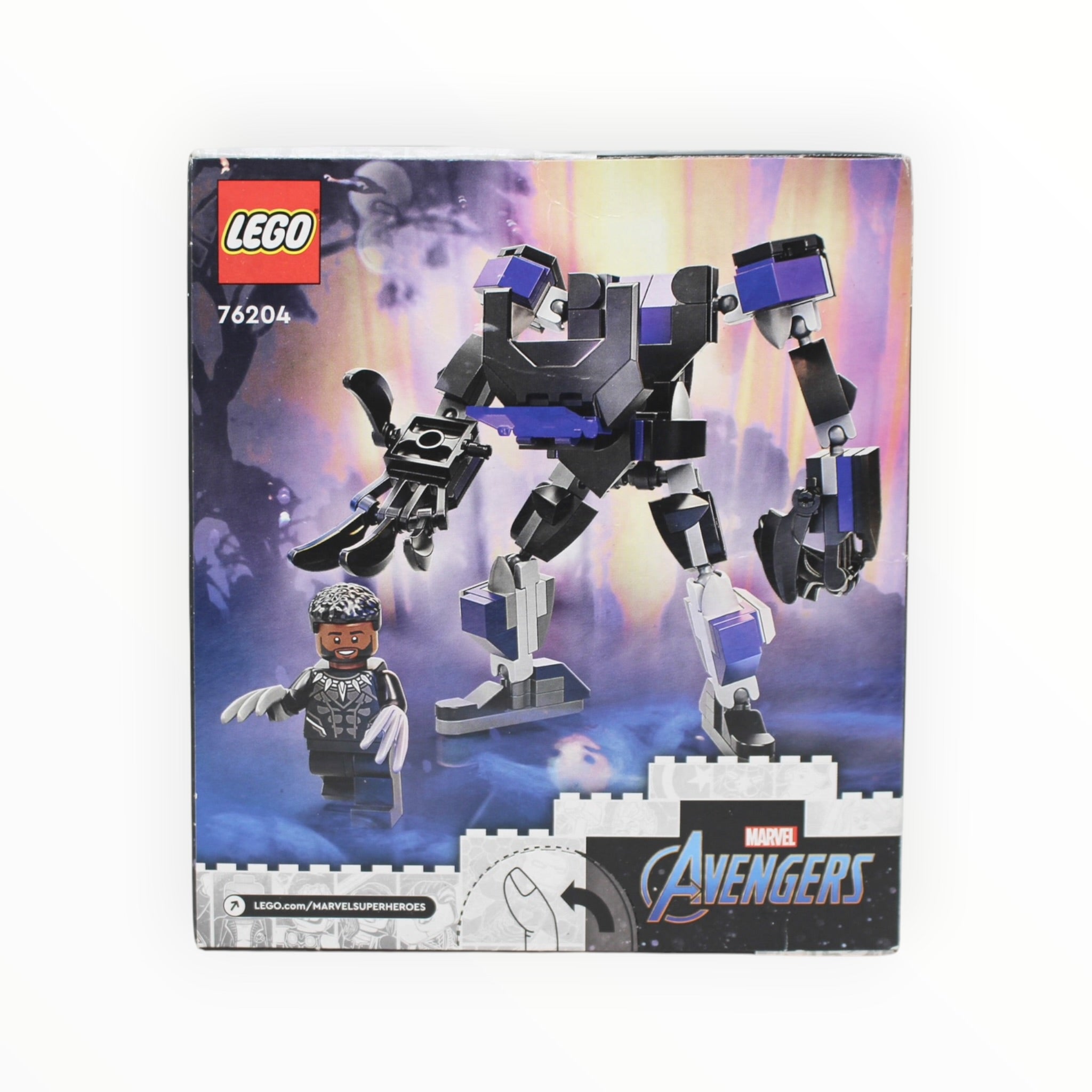 Retired Set 76204 Marvel Black Panther Mech Armor (some box damage)