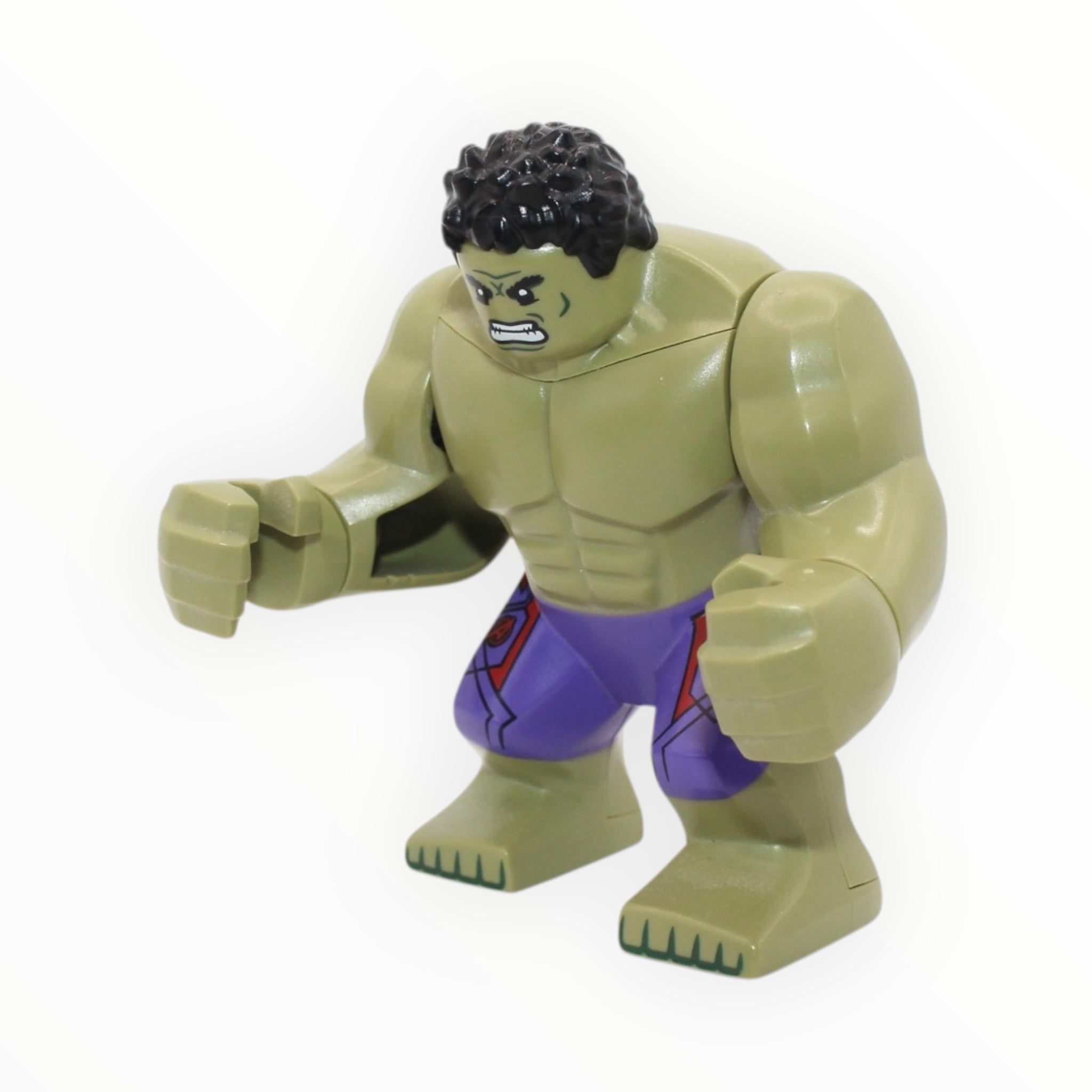 The Hulk (Age of Ultron, olive green skin, angry, dark purple pants, 2015)