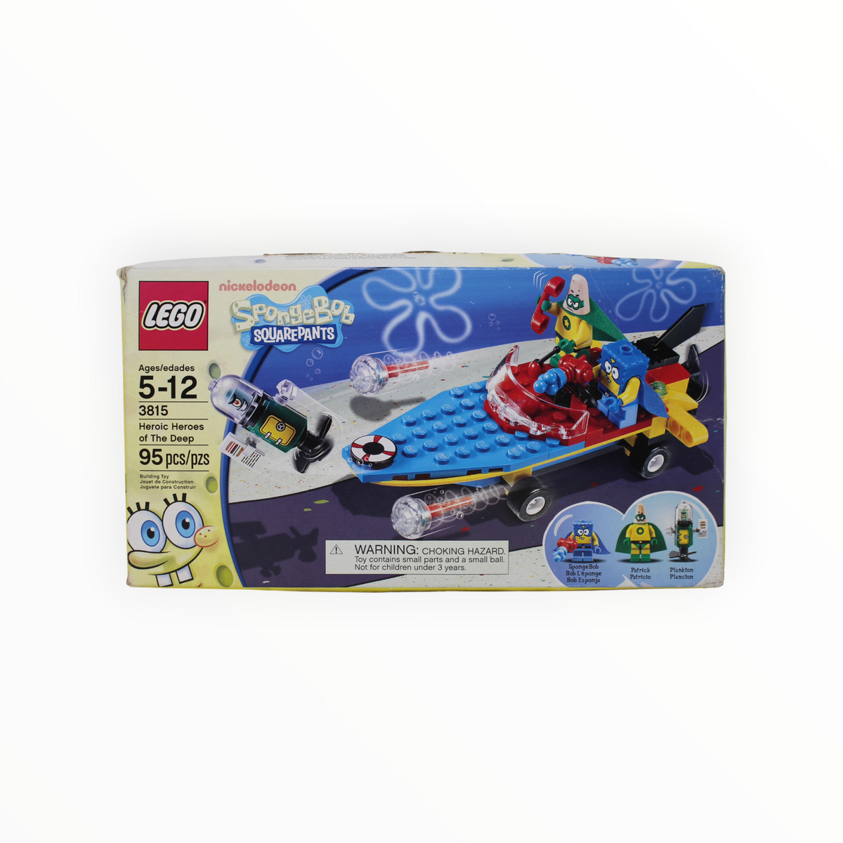 Certified Used Set 3815 SpongeBob SquarePants Heroic Heroes of the Deep