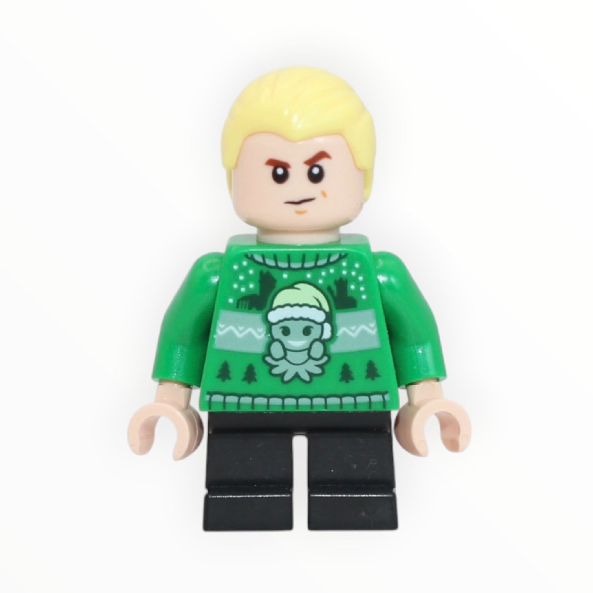 Draco Malfoy (green holiday sweater, short black legs, 2025)