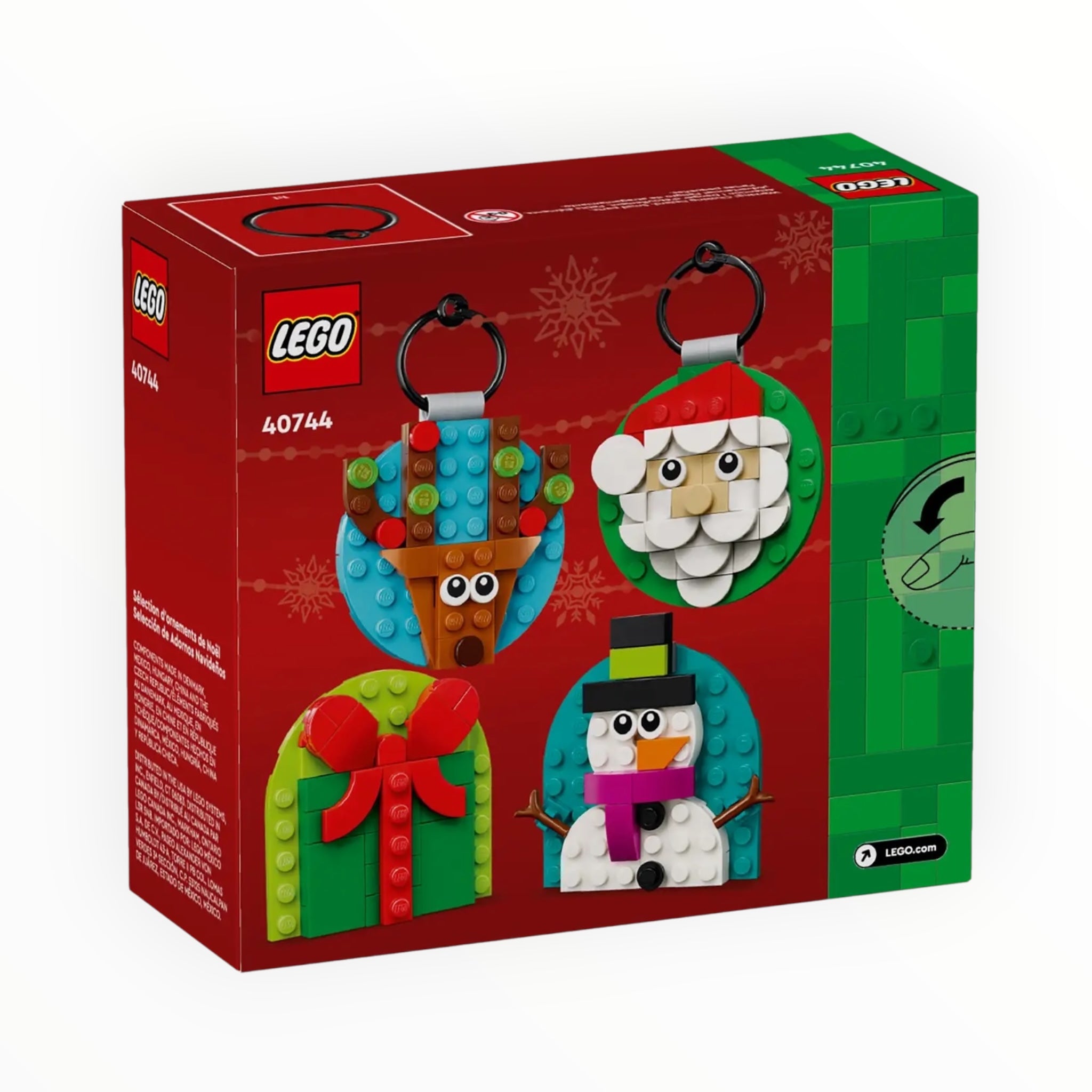 40744 LEGO Christmas Ornament Selection
