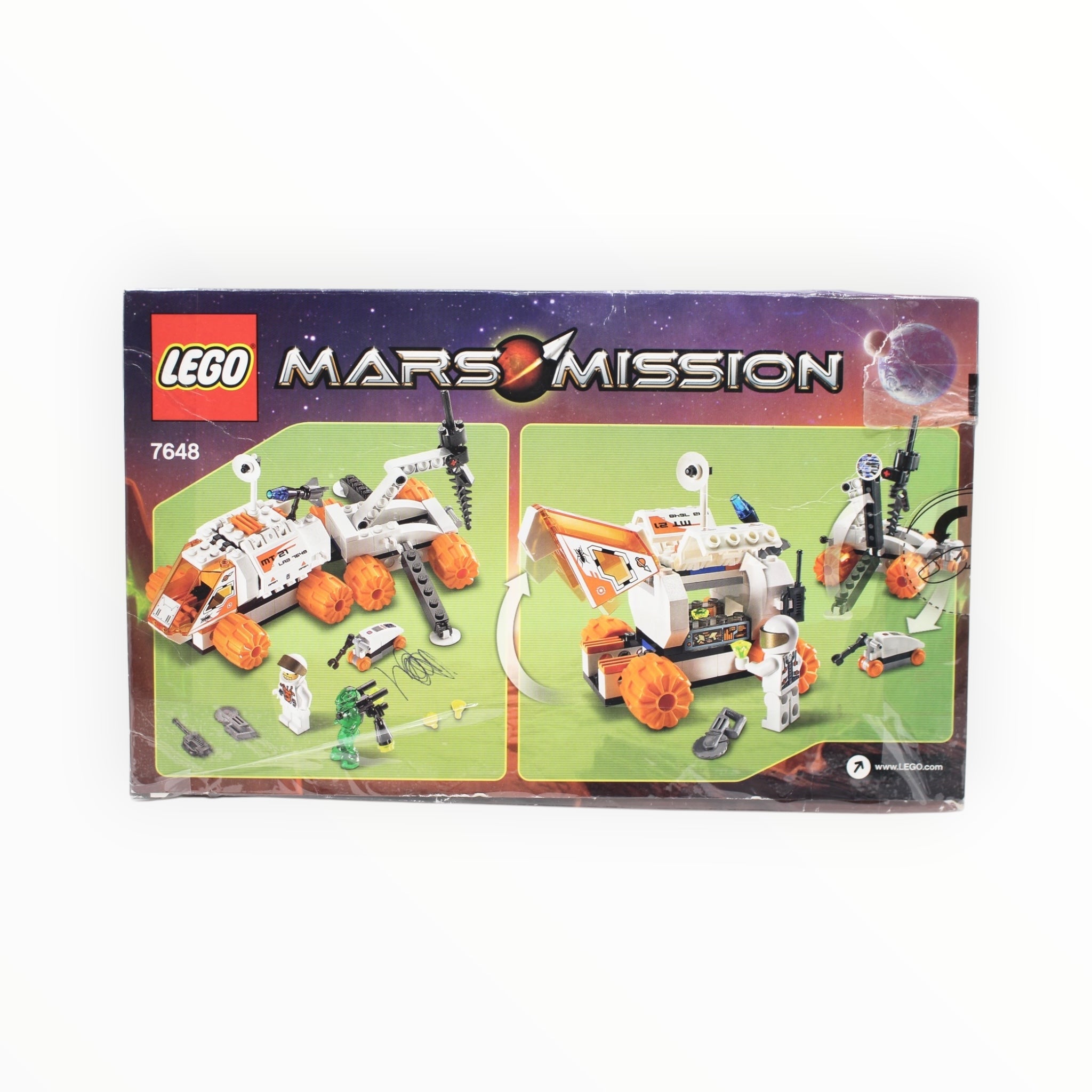 Certified Used Set 7648 Mars Mission MT-21 Mobile Mining Unit (open box, sealed bags)