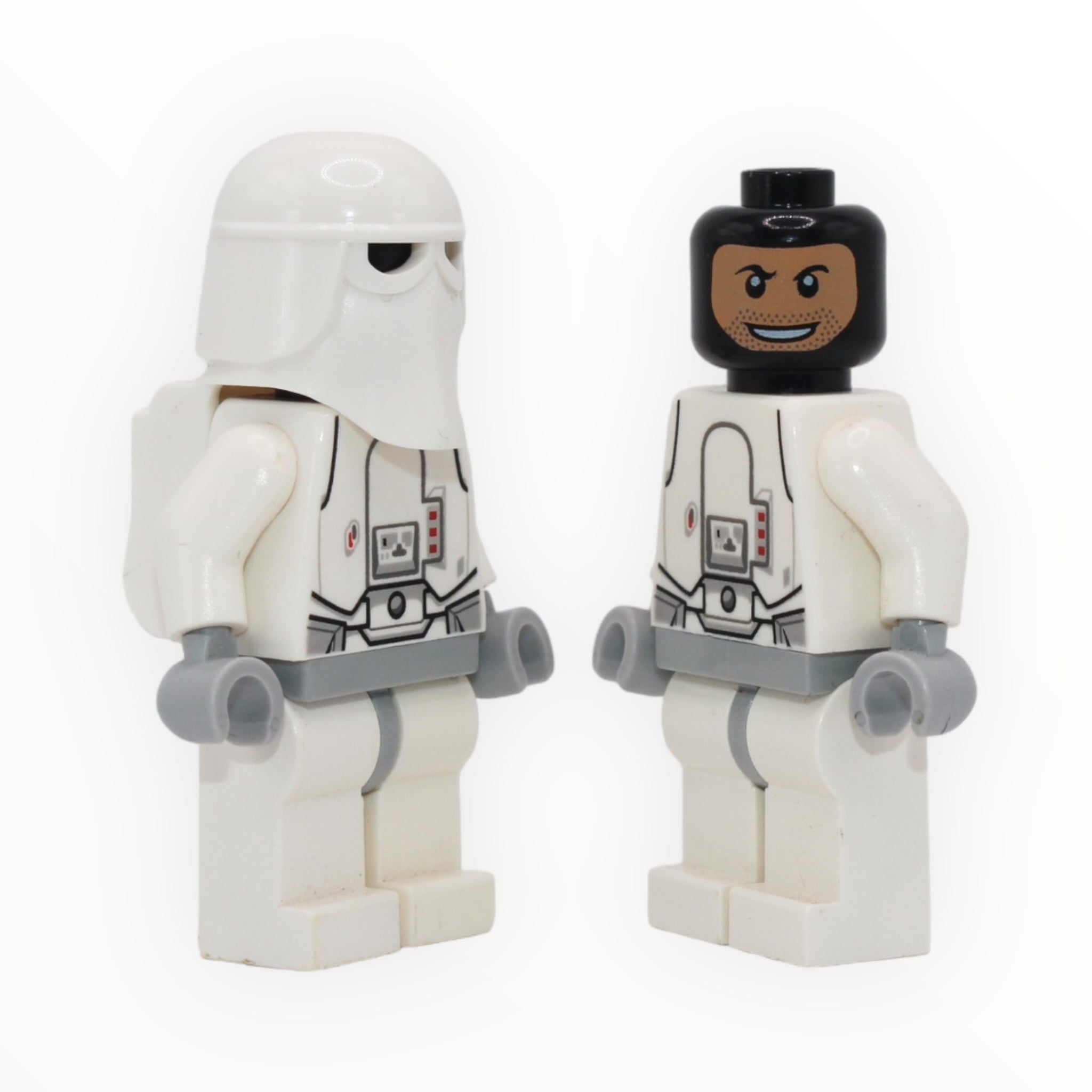 Snowtrooper helmet backpack combo detailed torso light bluish gray