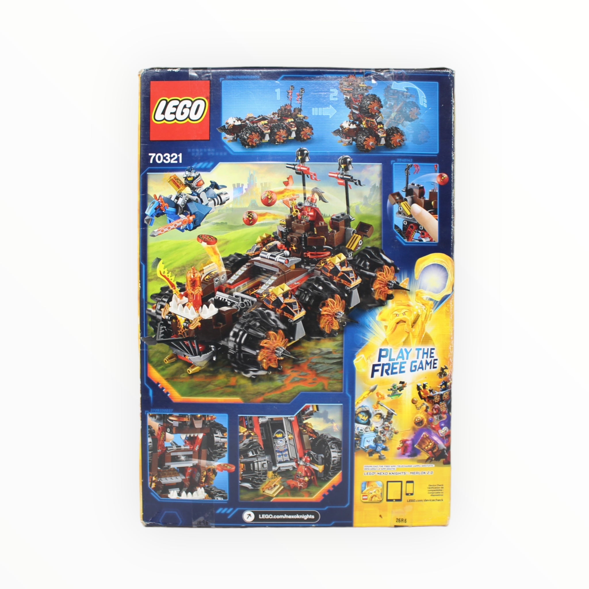 Retired Set 70321 Nexo Knights General Magmar’s Siege Machine of Doom