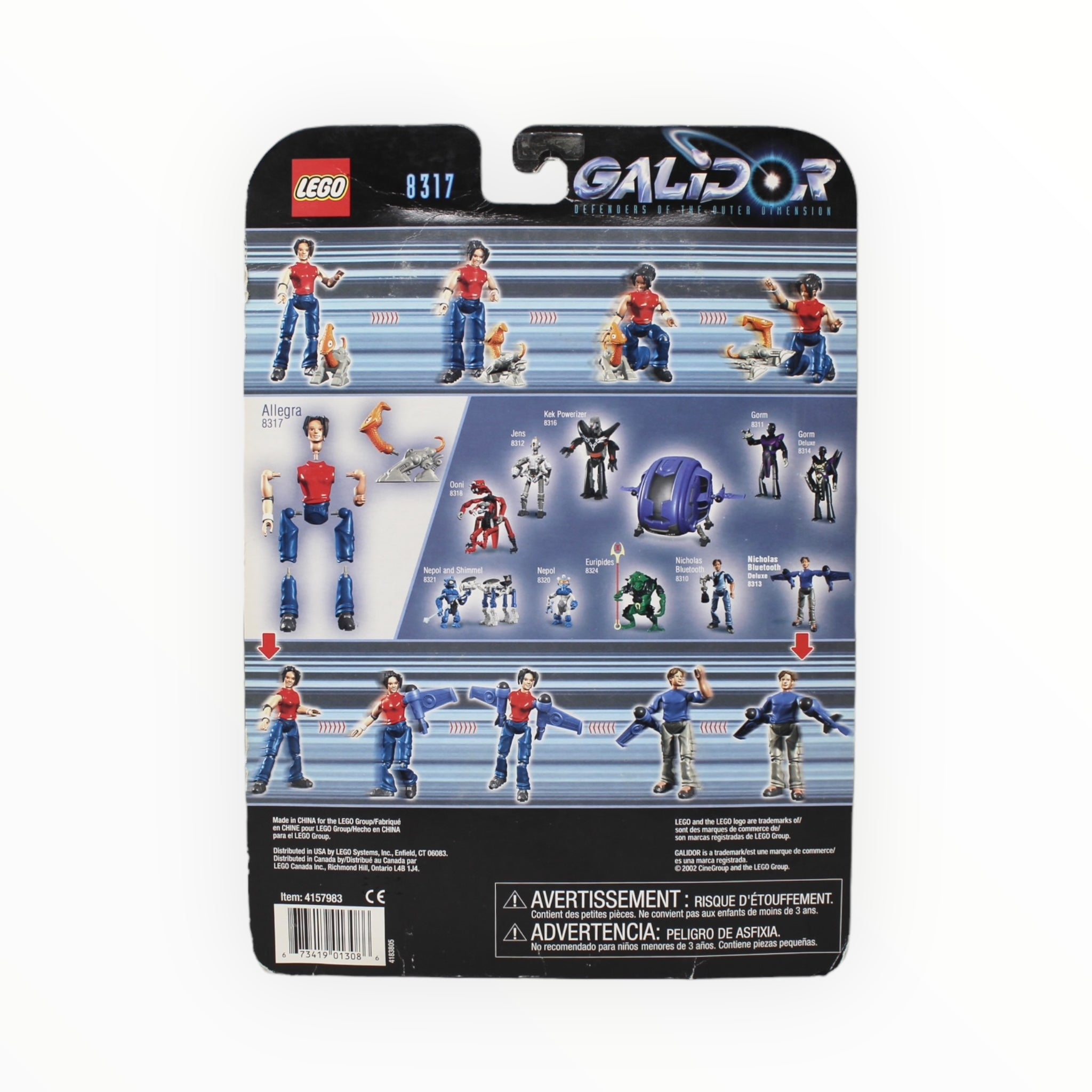 Retired Set 8317 Galidor Allegra