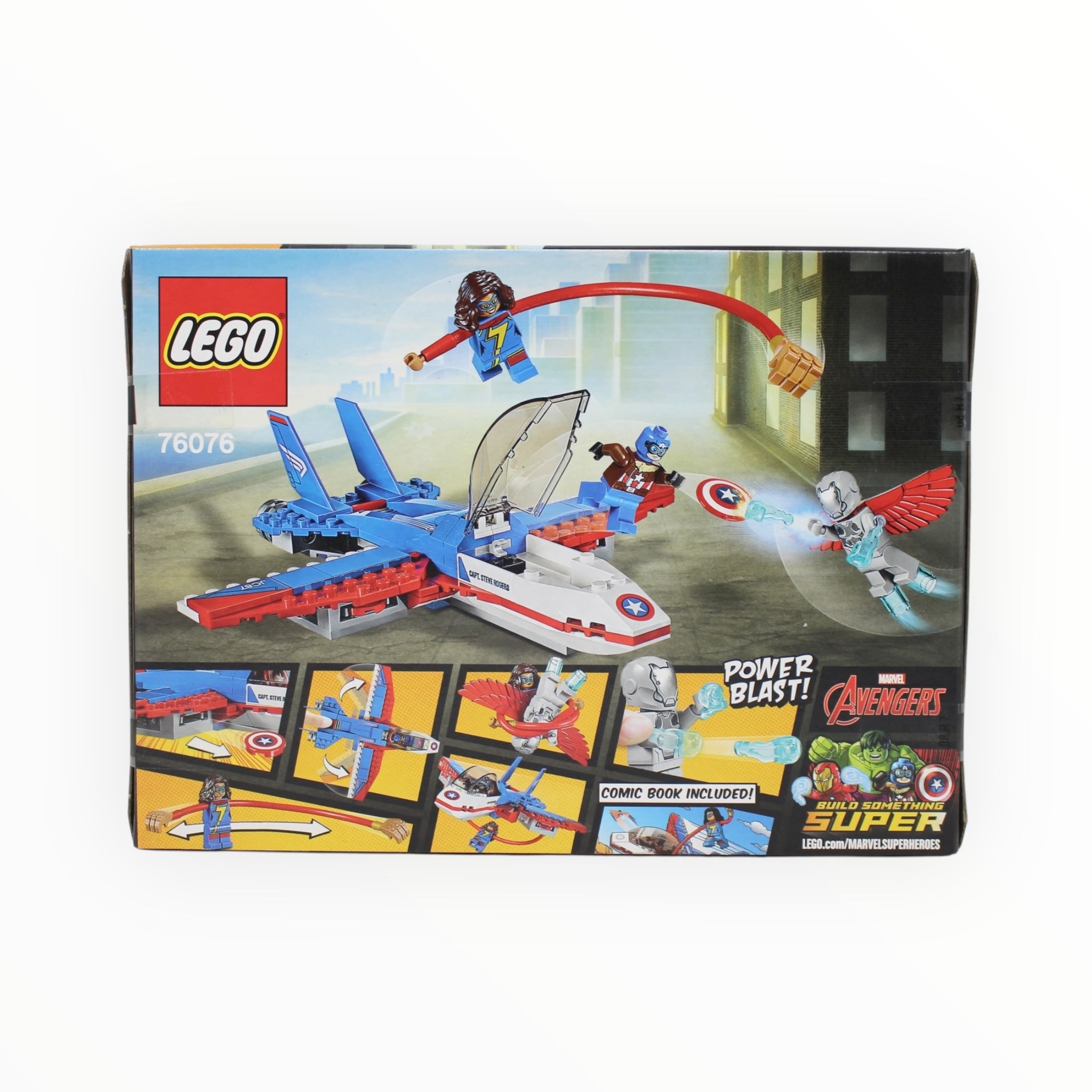 Retired Set 76076 Marvel Super Heroes Captain America Jet Pursuit
