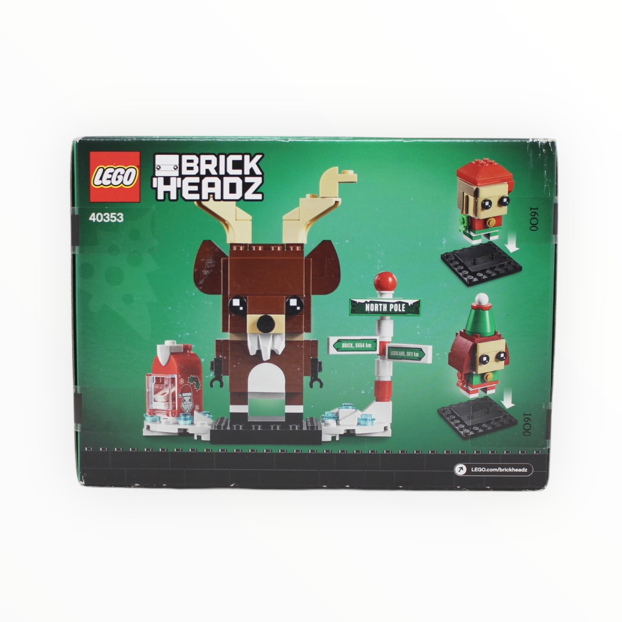 Retired Set 40353 BrickHeadz Reindeer, Elf, and Elfie
