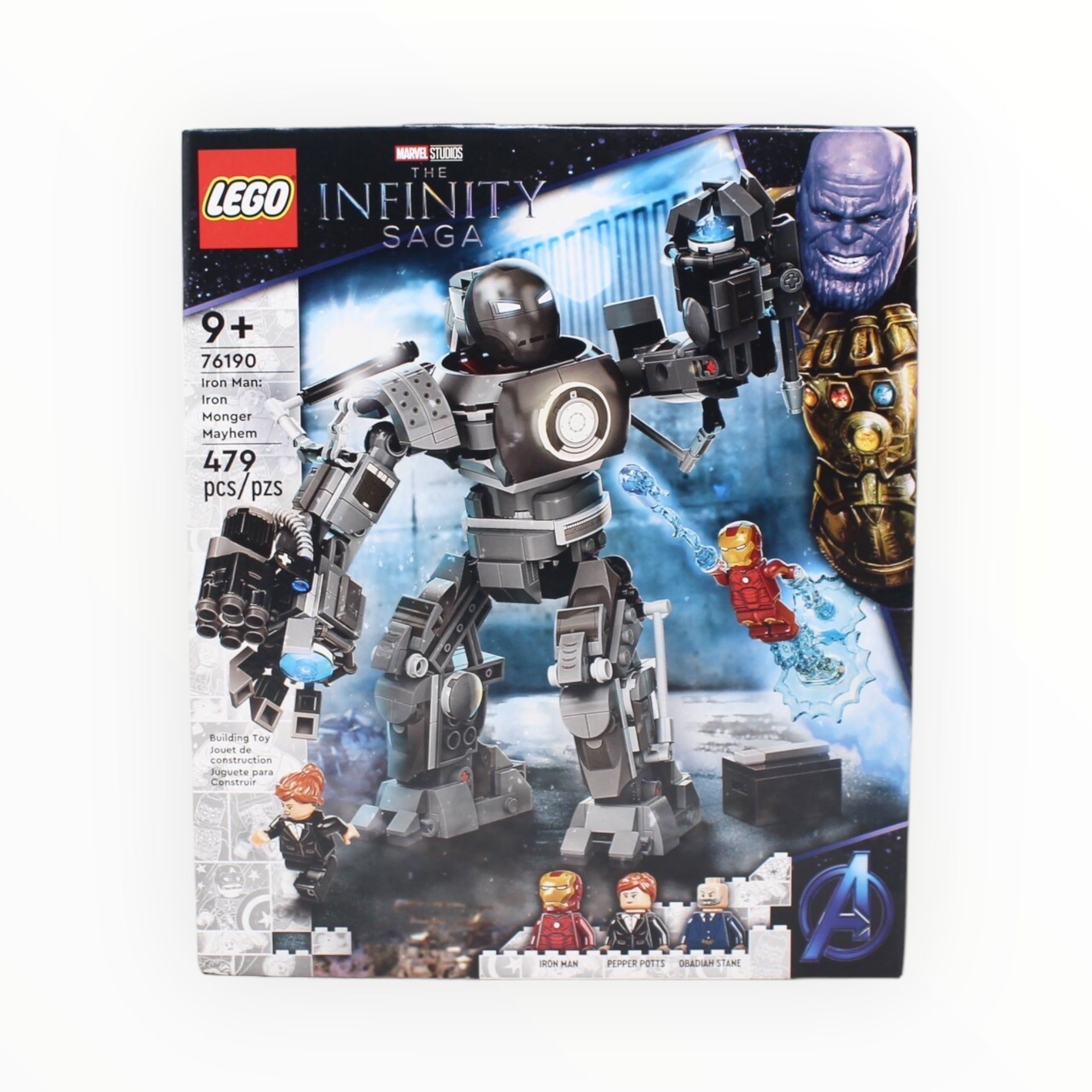 Retired Set 76190 Iron Man: Iron Monger Mayhem