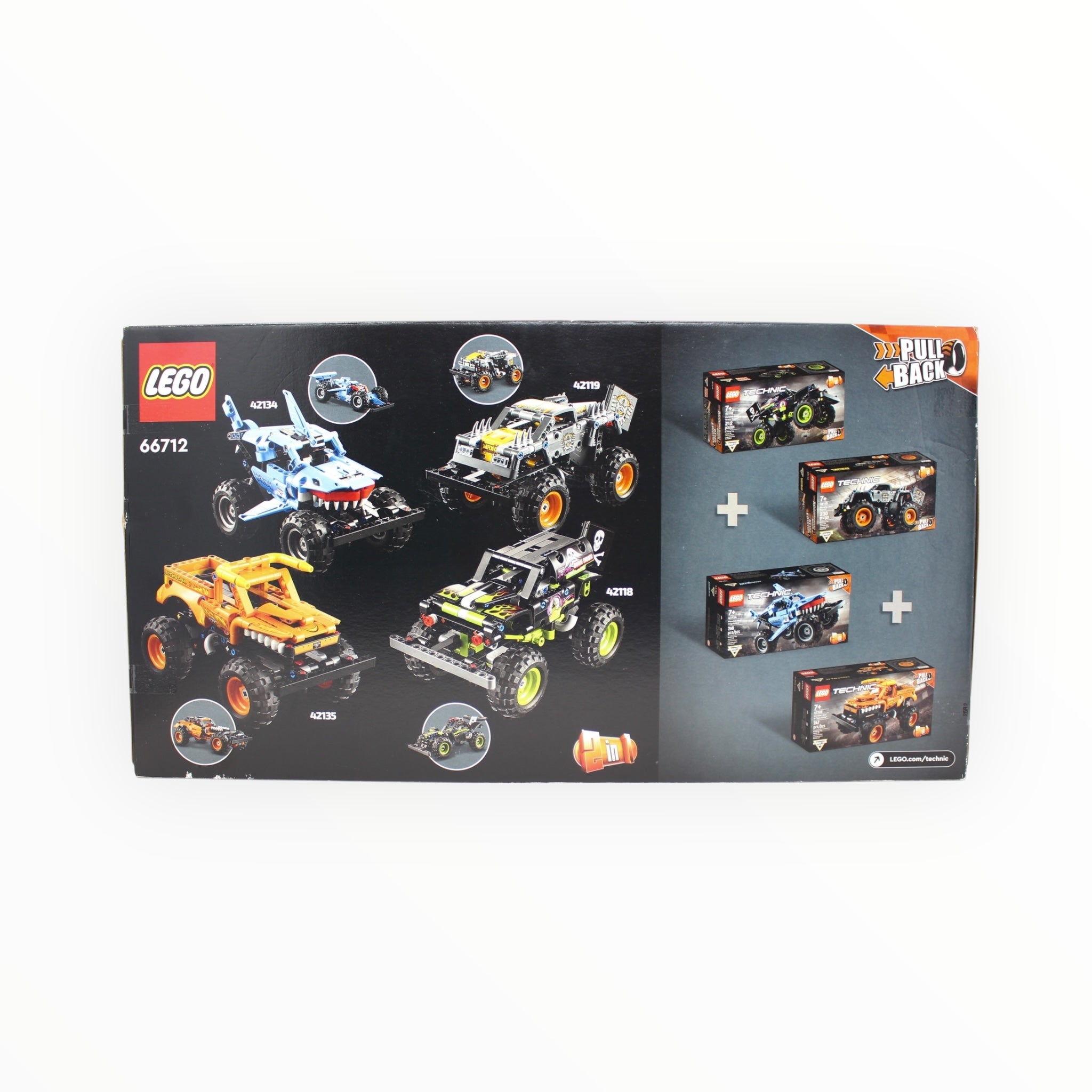 Retired Set 66712 Technic Monster Jam Collection (set #s 42118, 42119, 42134, and 42135)