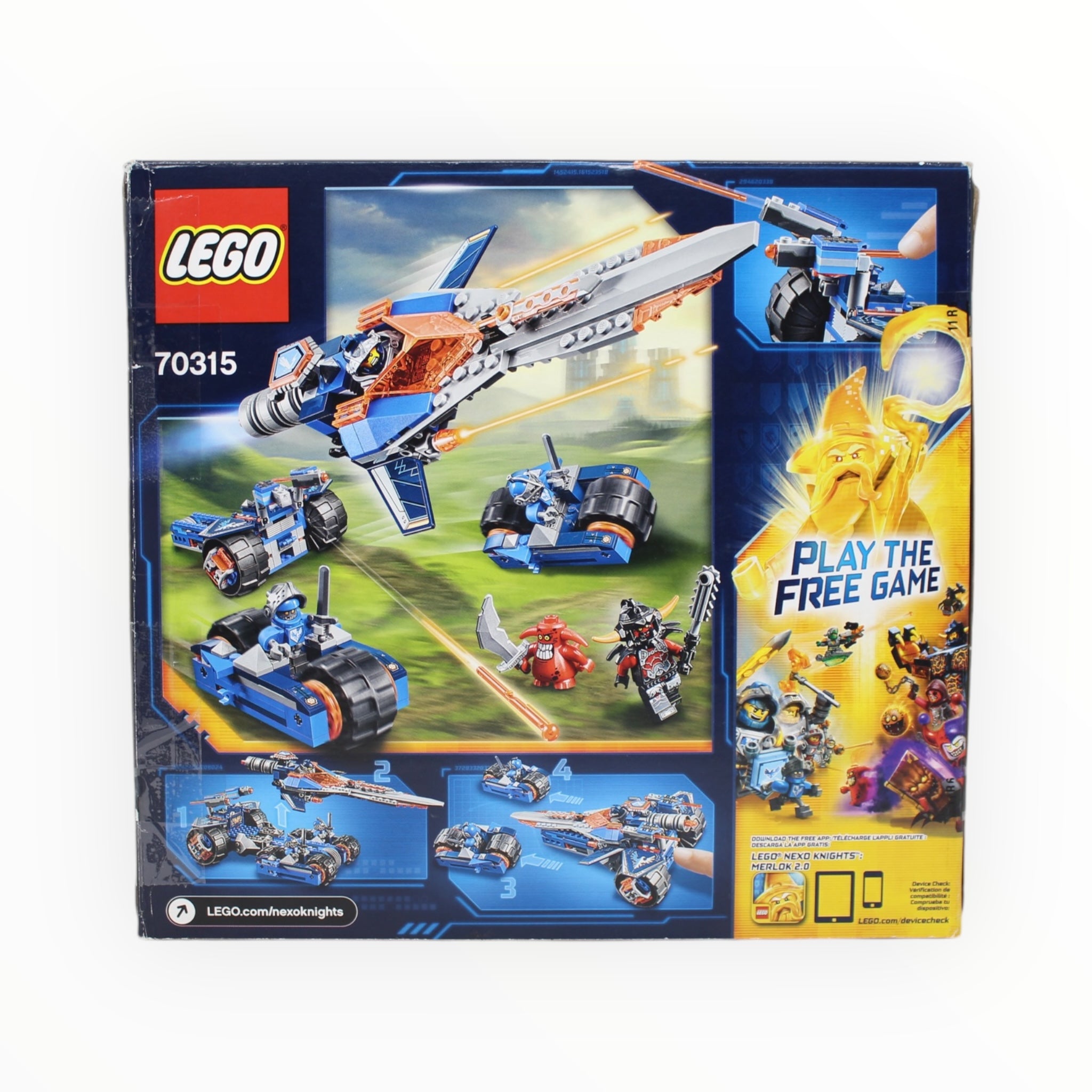 Certified Used Set 70315 Nexo Knights Clay’s Rumble Blade