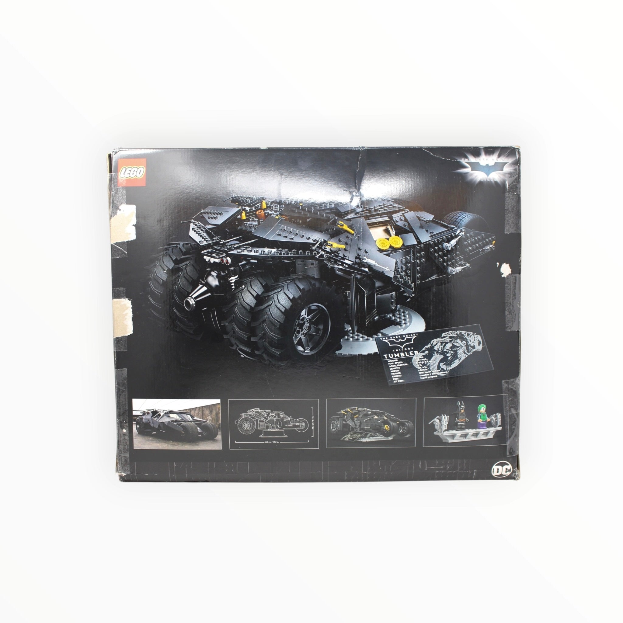 Certified Used Set 76240 DC Batman Batmobile Tumbler (2021, damaged box, sealed bags)